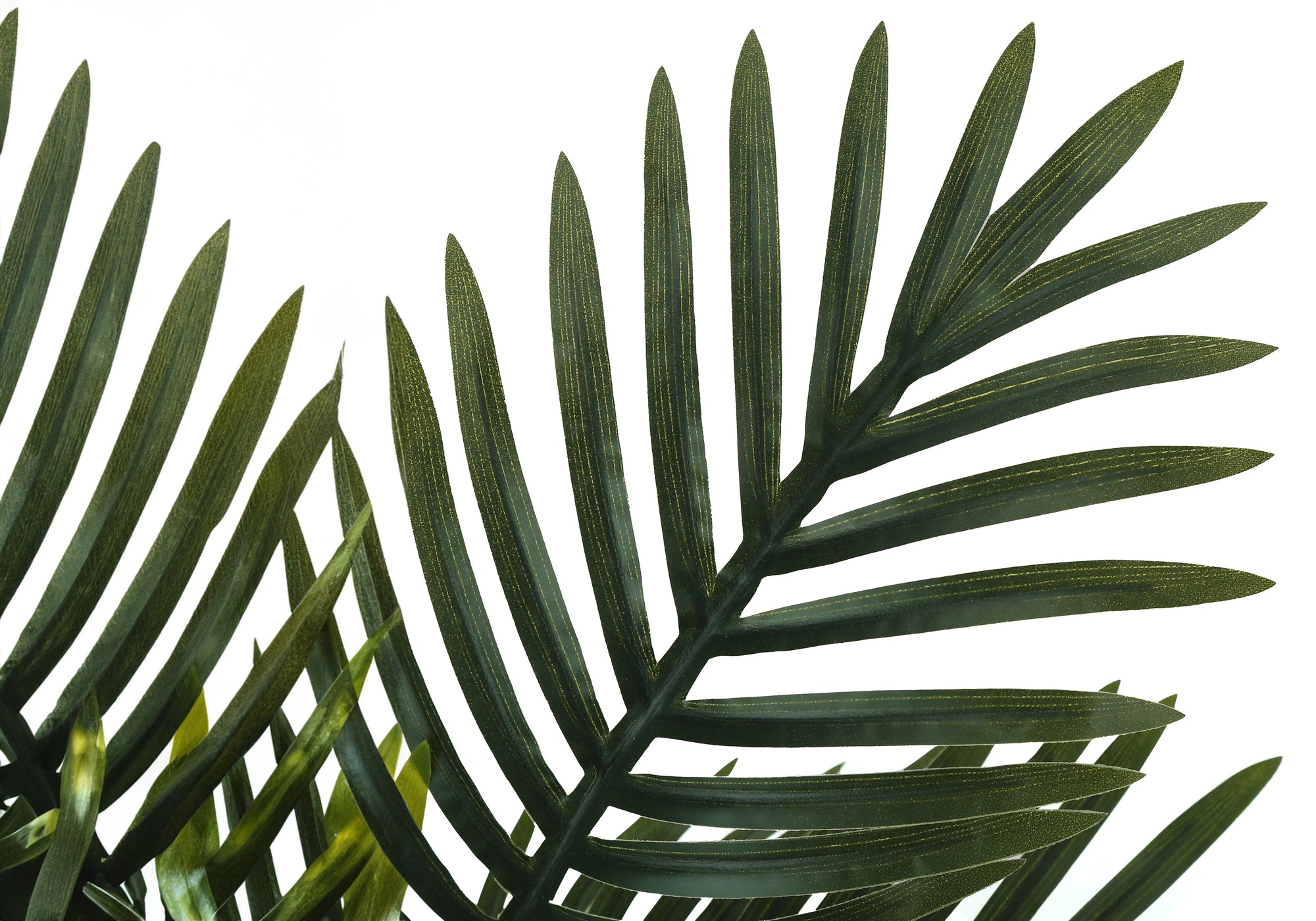20" Tall Artificial Palm Plant with Black Pot