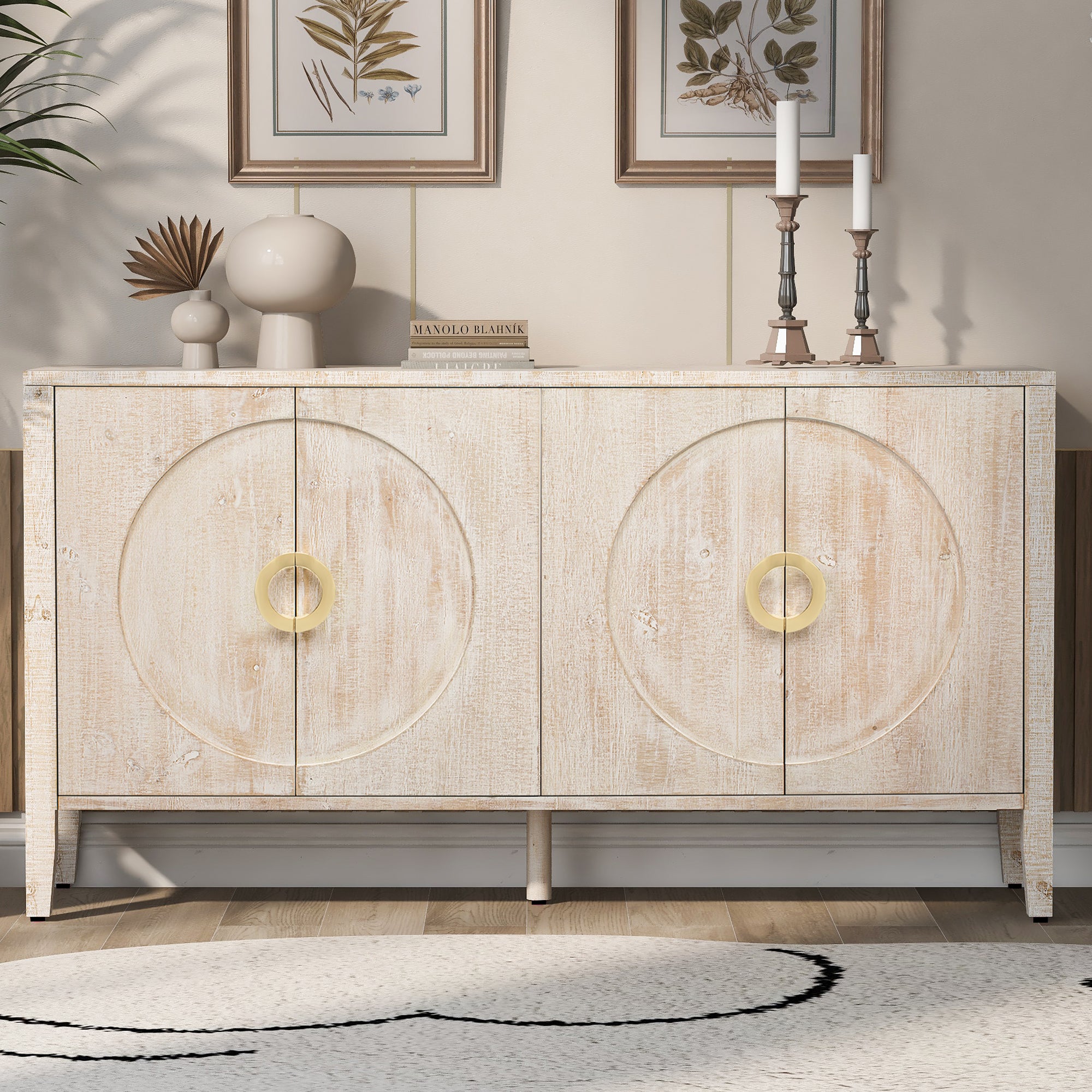 Sophisticated Cabinet with Textured Finish
