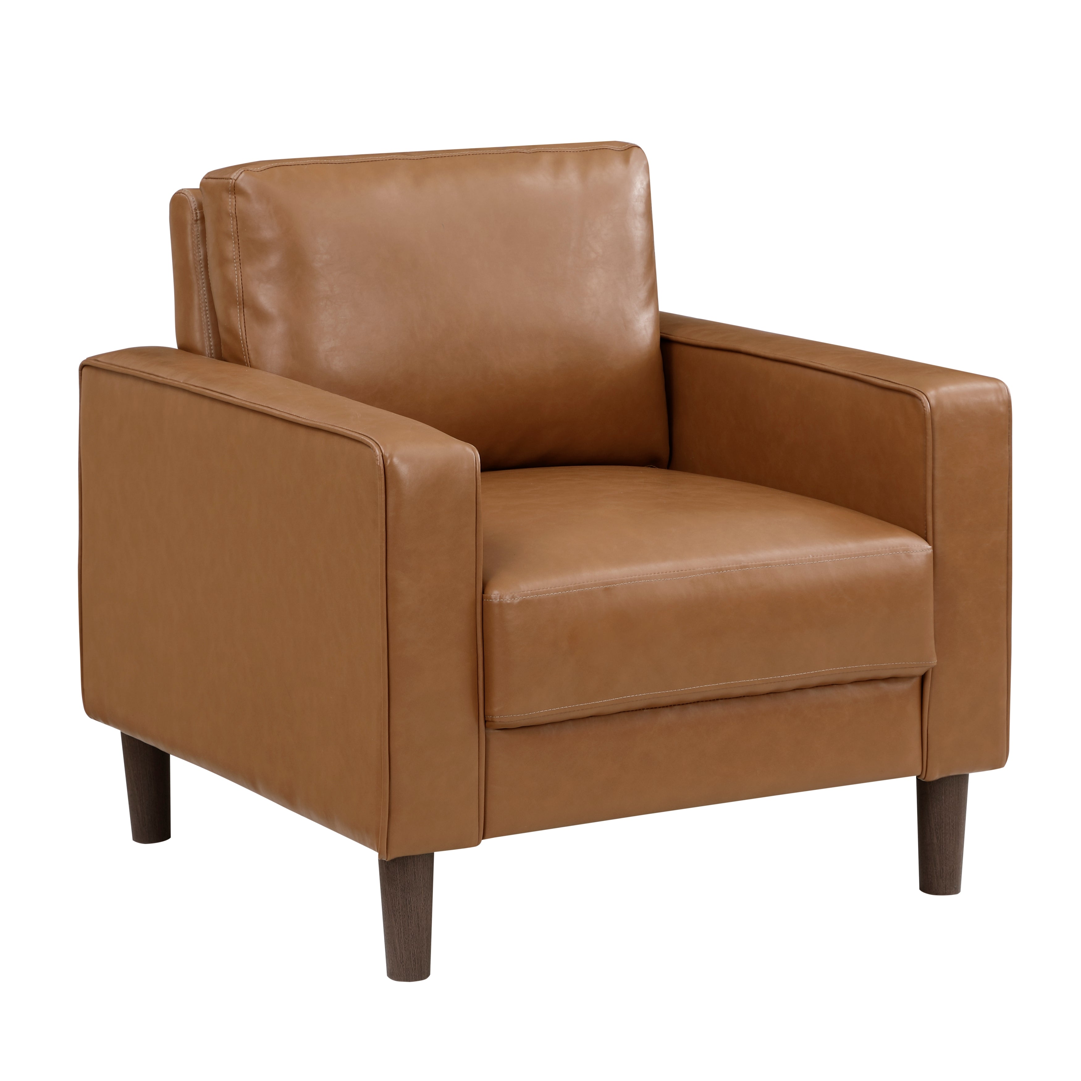 Keegan Modern Faux Leather Accent Chair