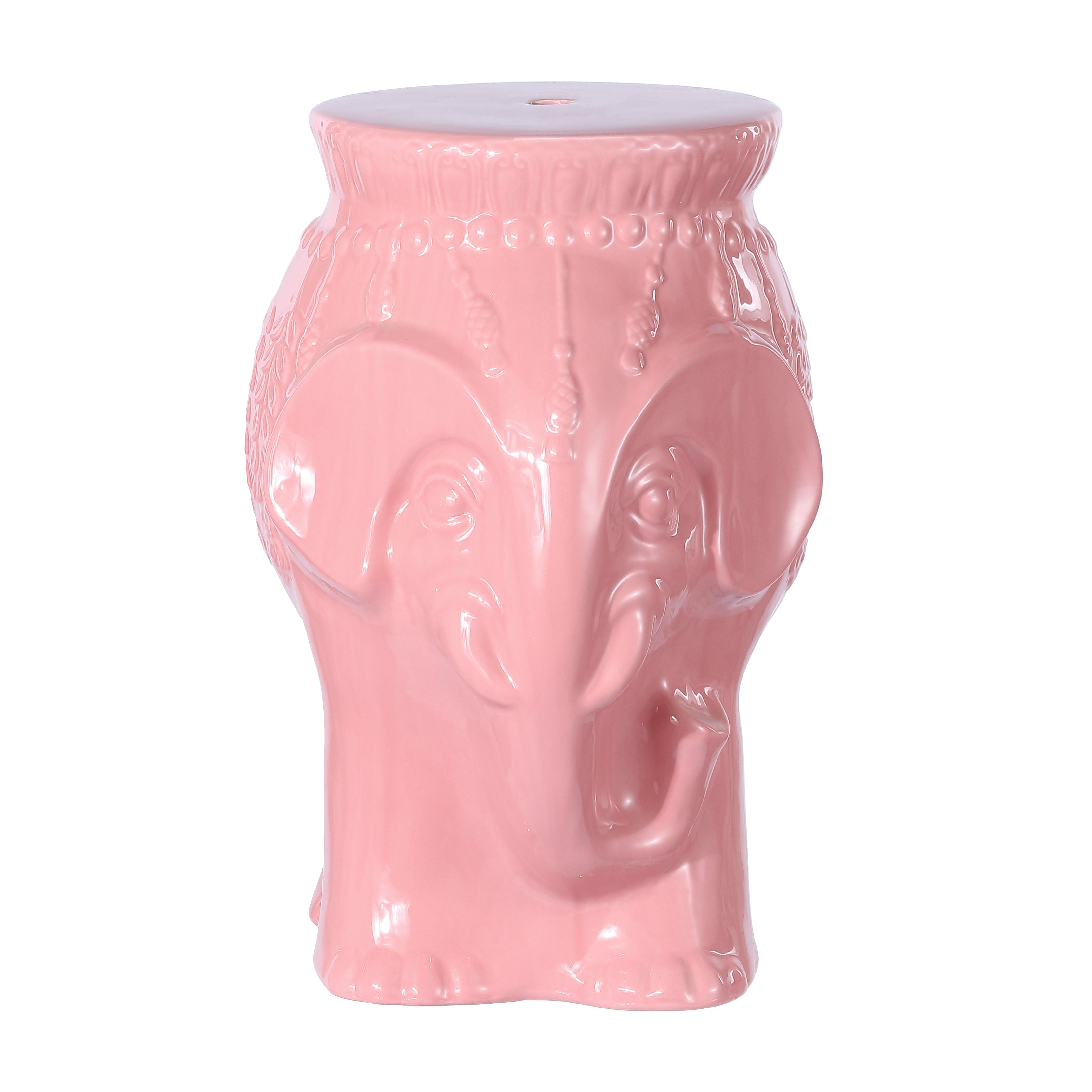 Orla Bohemian Elephant Ceramic Garden Stool