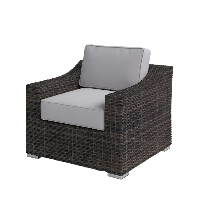 Laguna Sol Sloped Arm All-Weather Wicker Patio Chair with Cushions