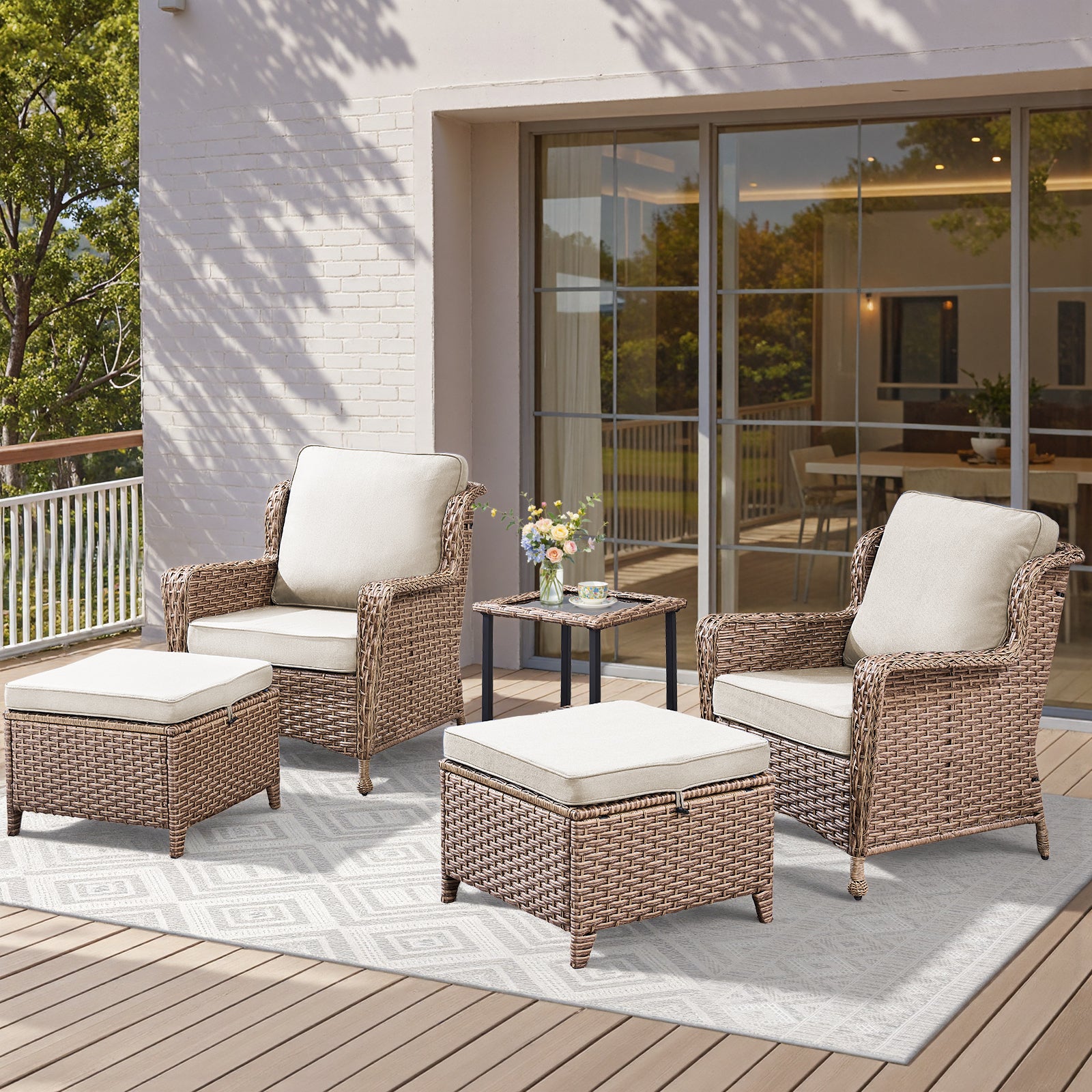 Avery 5 Piece Outdoor Lounge Set