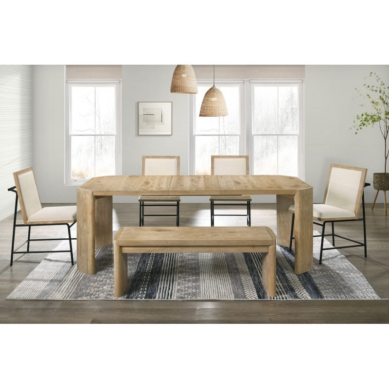 Contemporary Kepler Driftwood Extension Dining Room Set