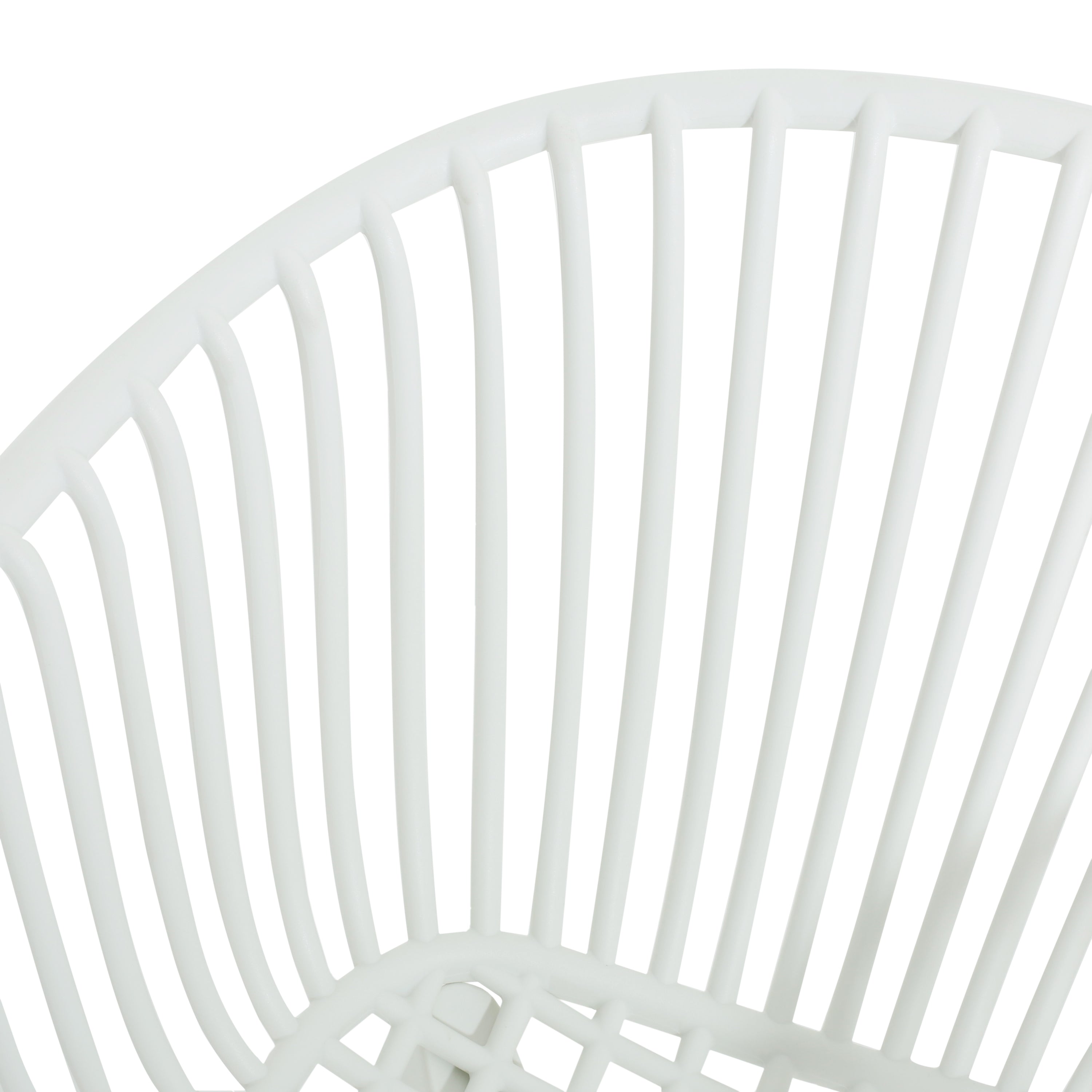 Annabergite 7-Piece Outdoor Dining Set with Wood Table and 6 Plastic Dining Chairs