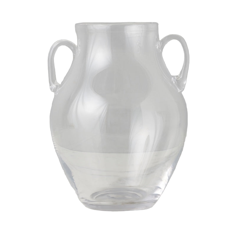 Glass Amphora Flower Vase, Clear