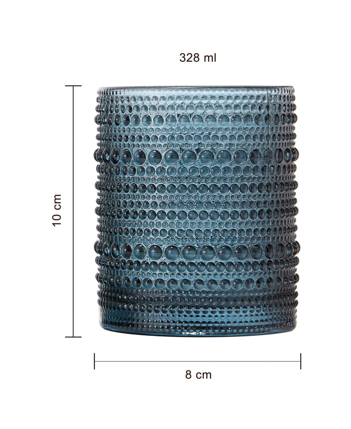 Grey Beaded Tumblers Set of 6