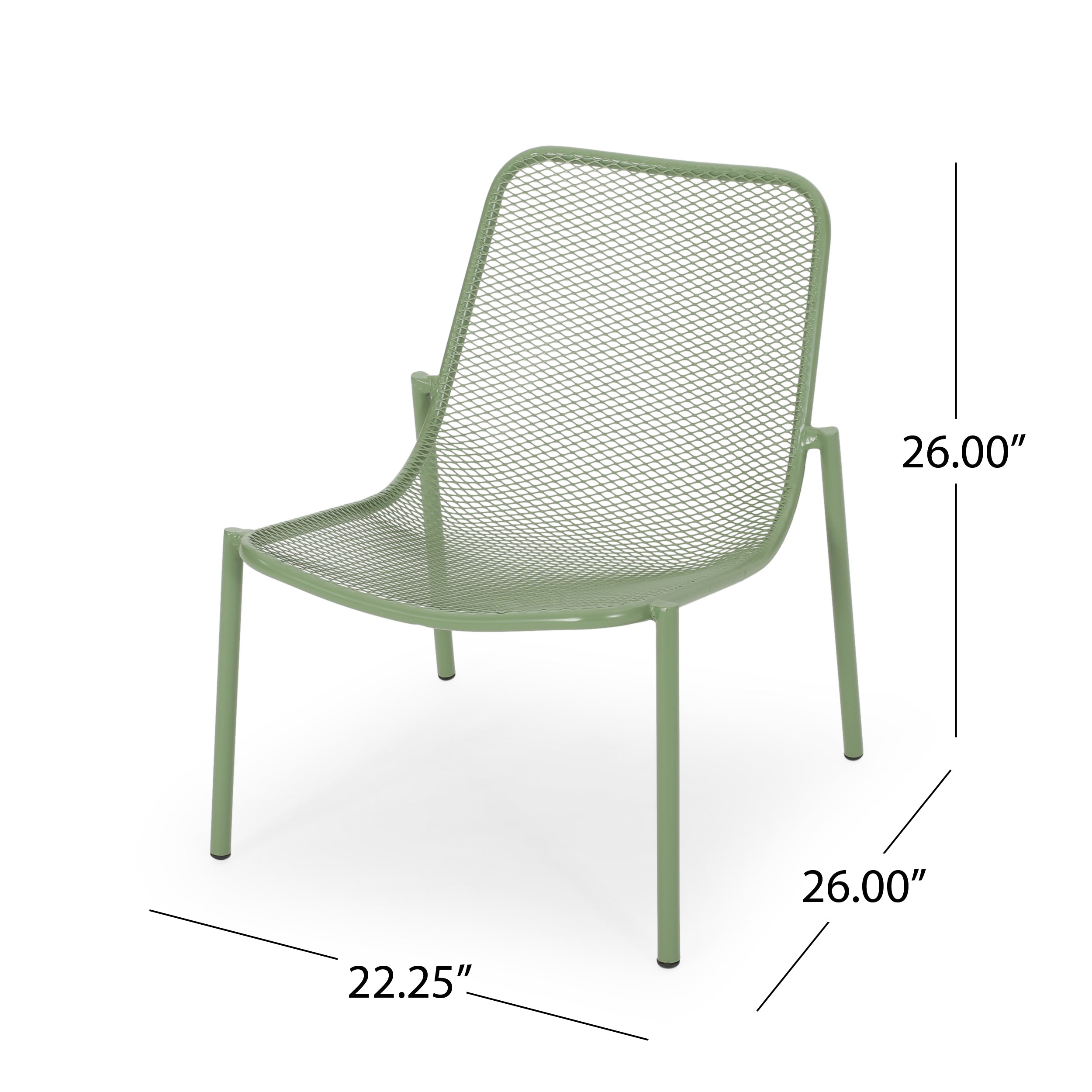 Kincaid Stackable Iron Chairs, Set of 2