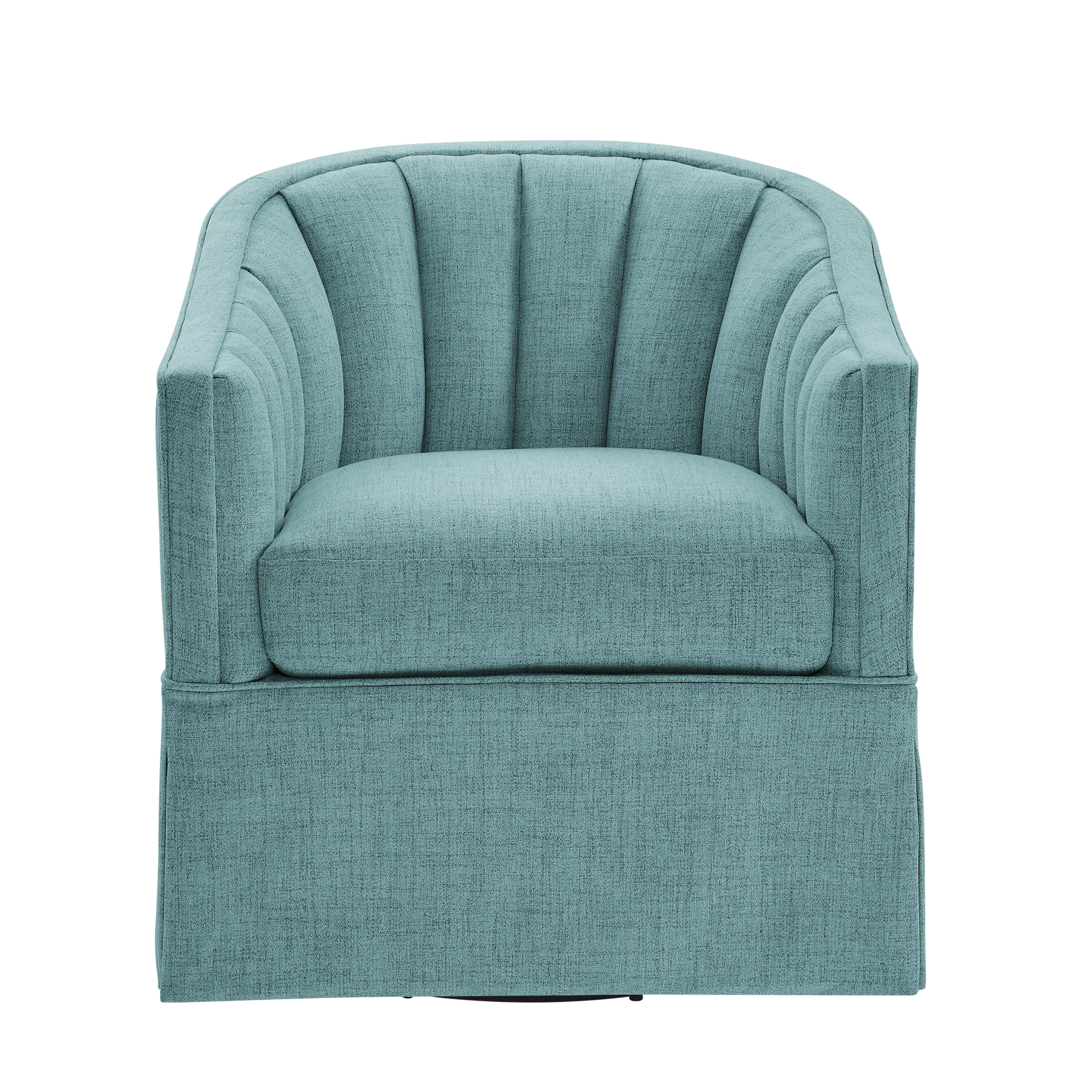 Skirted Swivel Accent Chair