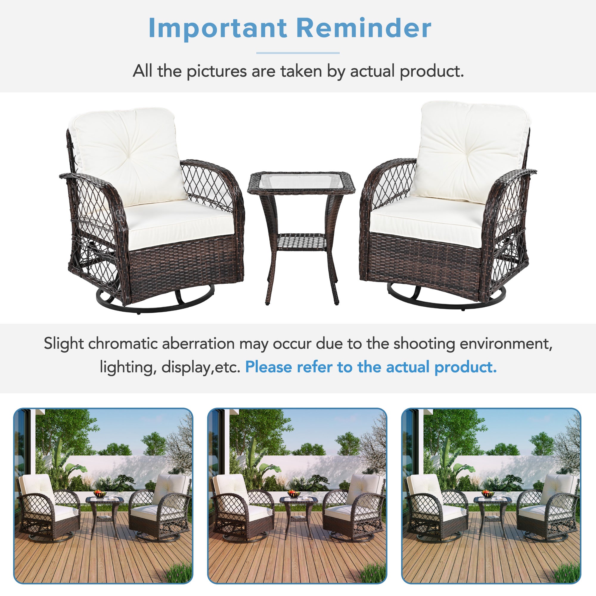 3-Piece Outdoor Chat Set
