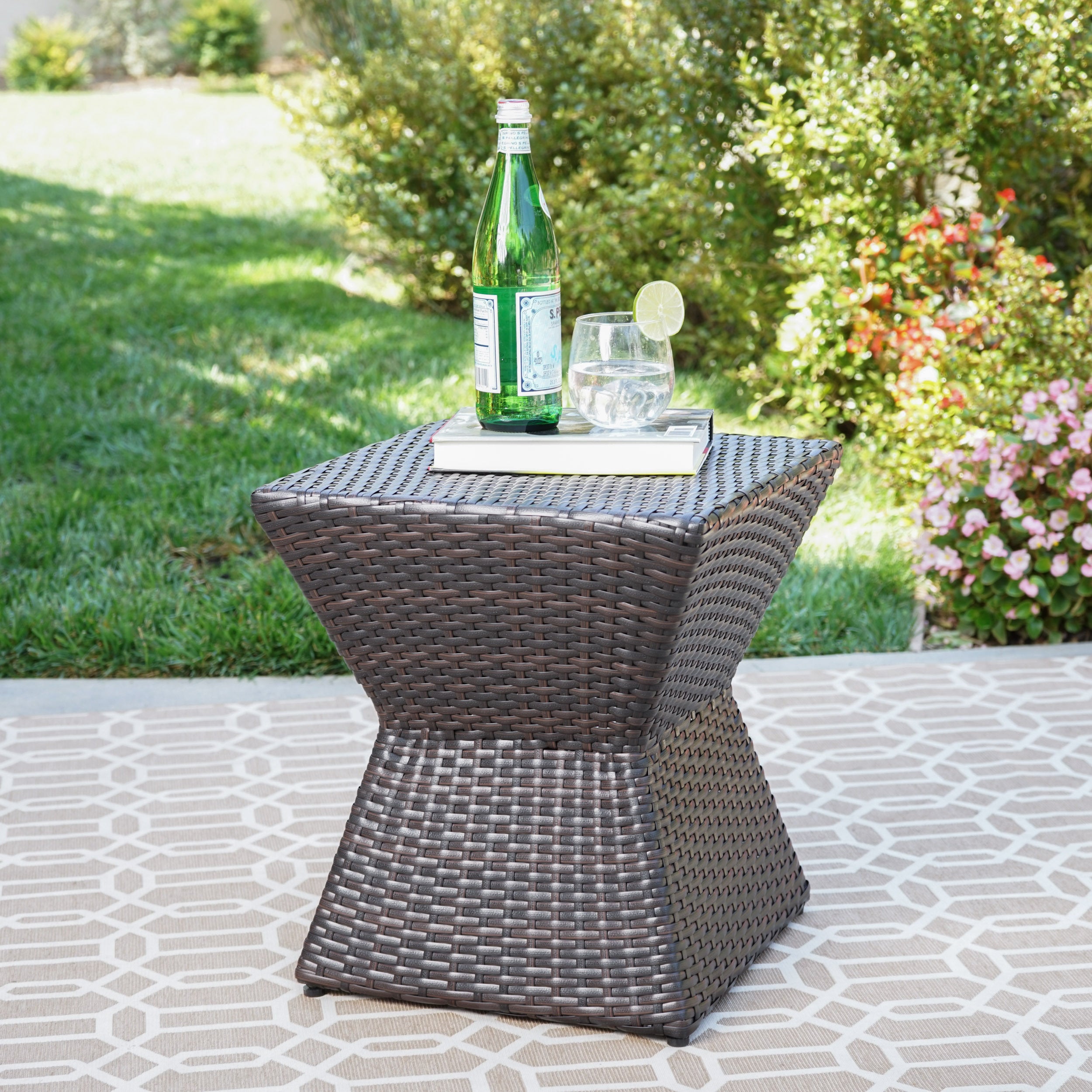 Calhoun Outdoor Wicker End Table