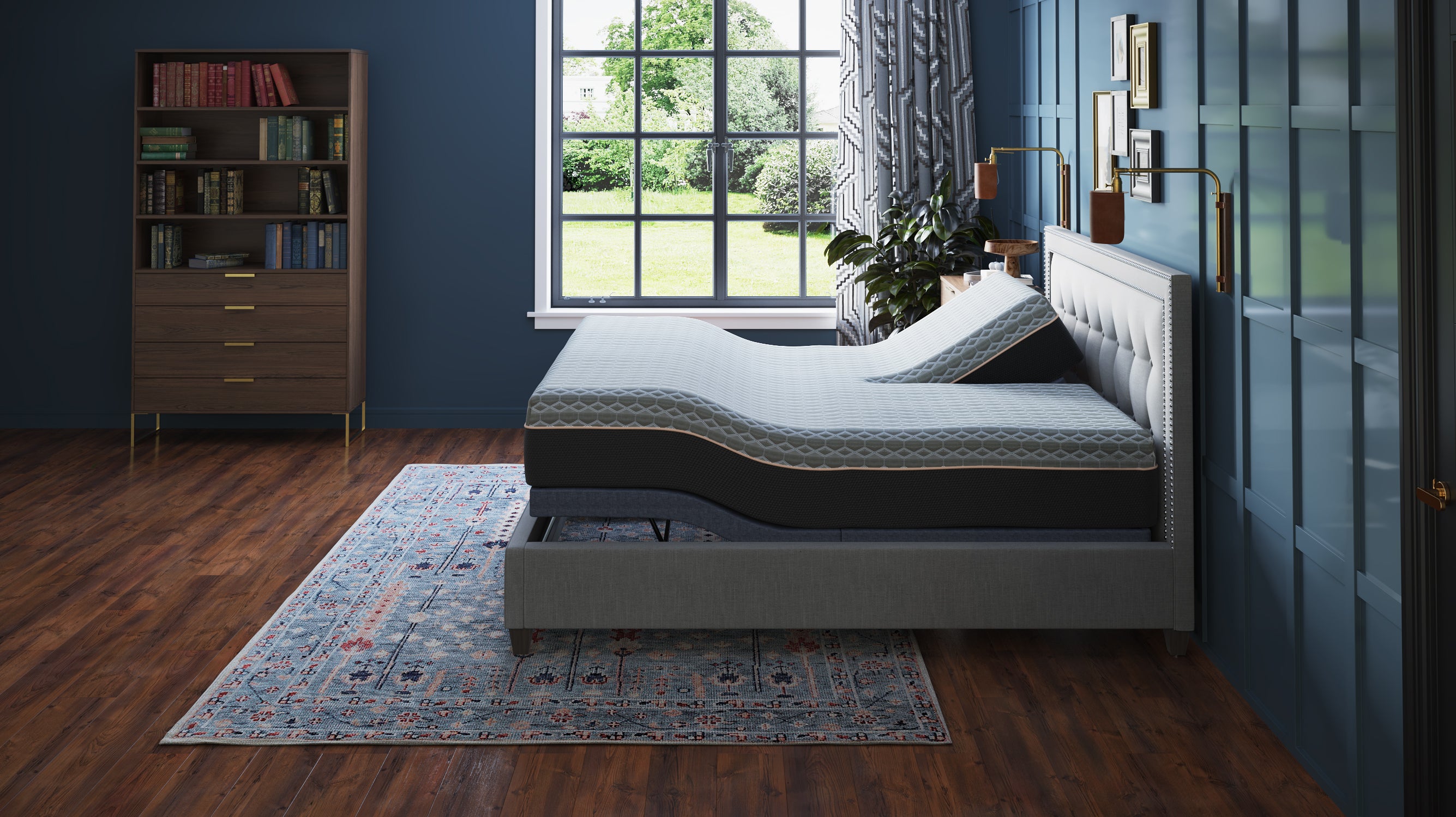 BedTech Copper Lux Hybrid 12" Split Top Mattress With Copper Infused Contouring Memory Comfort Layer and Supportive Coil System