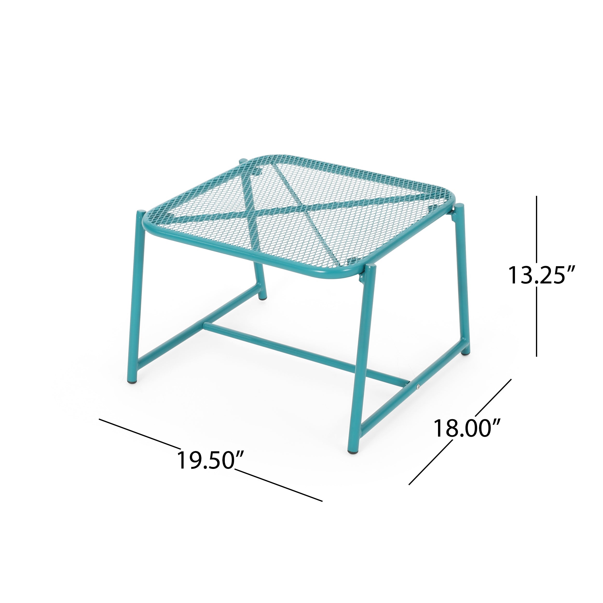 Kincaid Outdoor Modern Iron Side Table