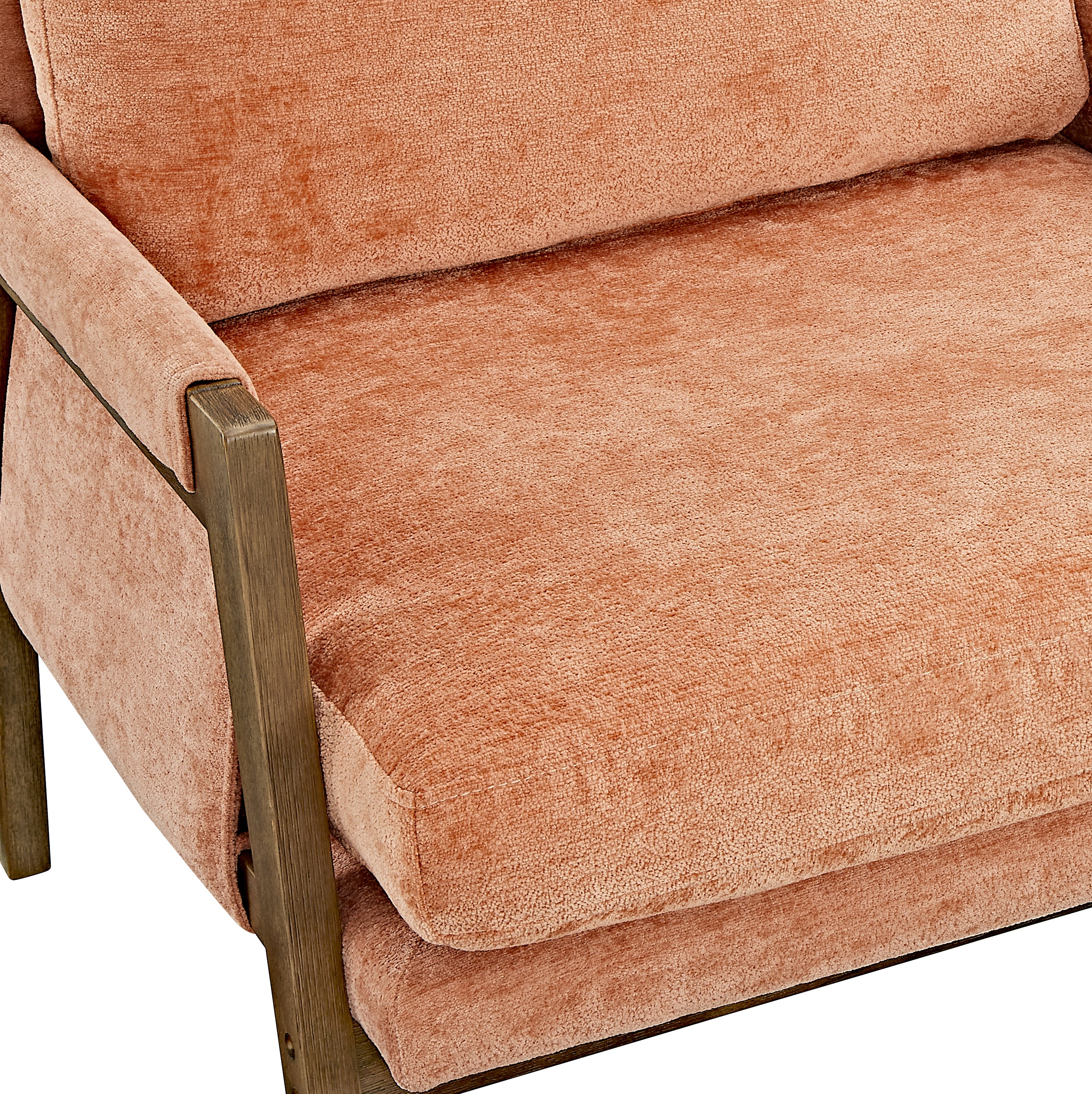 Kelly Mid-Century Modern Velvet Accent Armchair