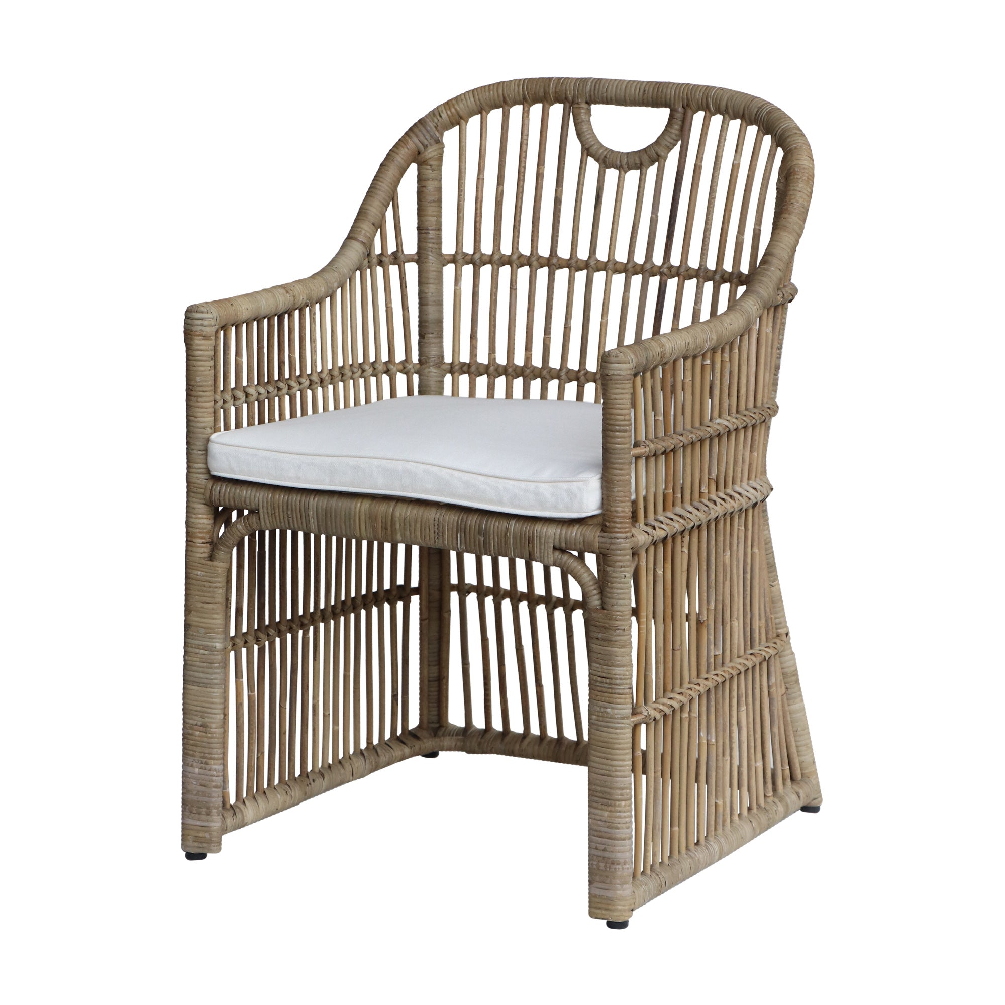 Pier 1 Dawson Rattan Dining Arm Chair - Thumbnail 4