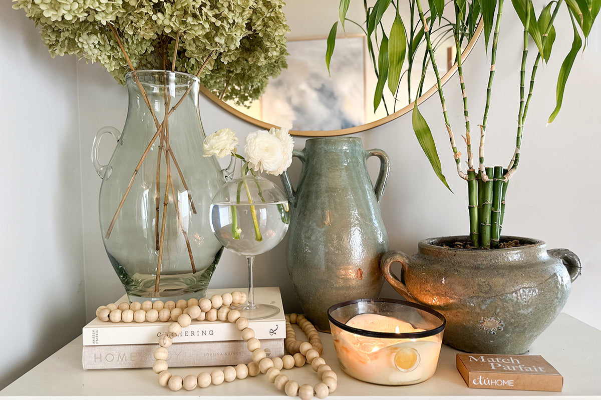 Clear Wine Glass Vase