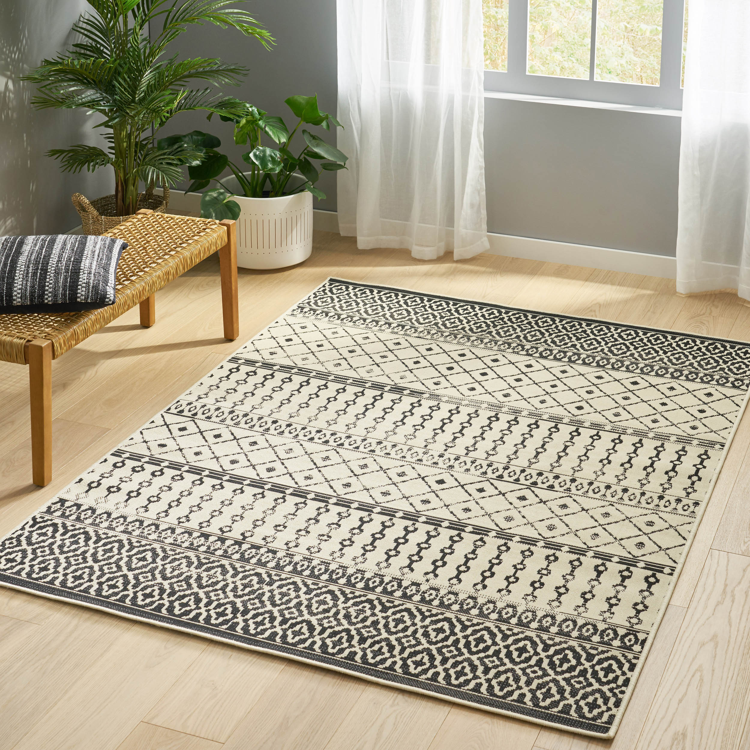 Calamity 63" x 84" Polypropylene Outdoor Area Rug