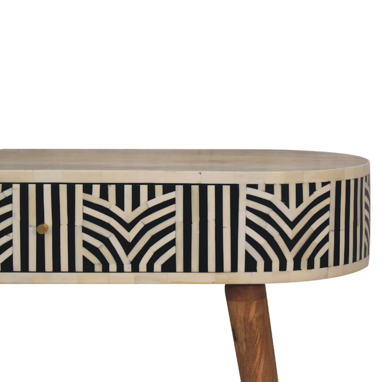 Solid Wood Edessa Bone Inlay Console Table