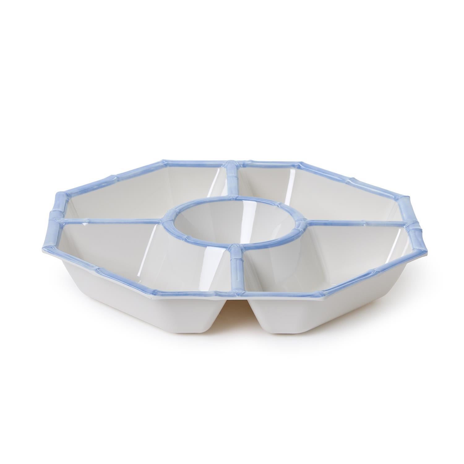 French Blue Bamboo Touch  Chip and Dip