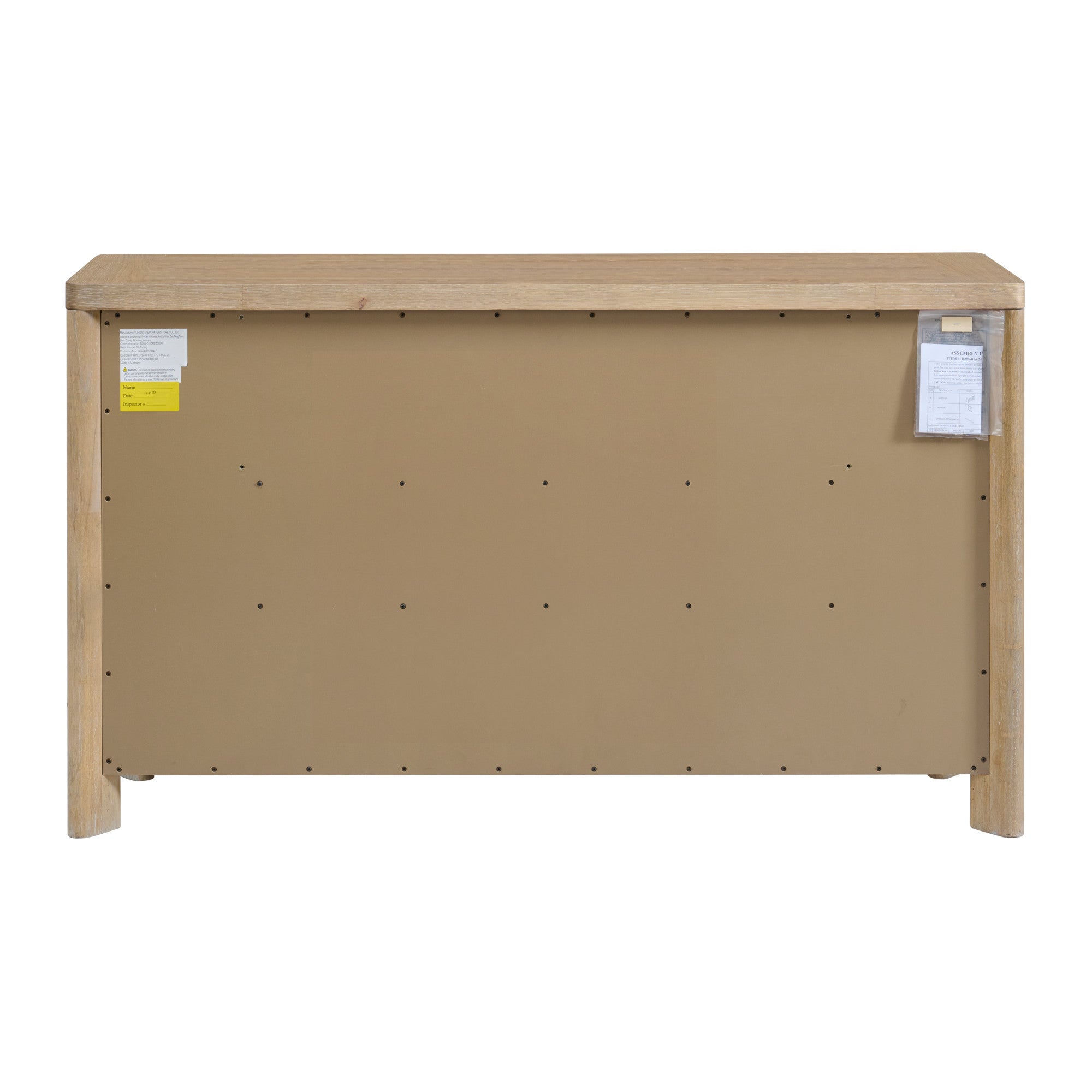 Bandolax Dresser with 8 Storage Drawers and Solid Wood Frame