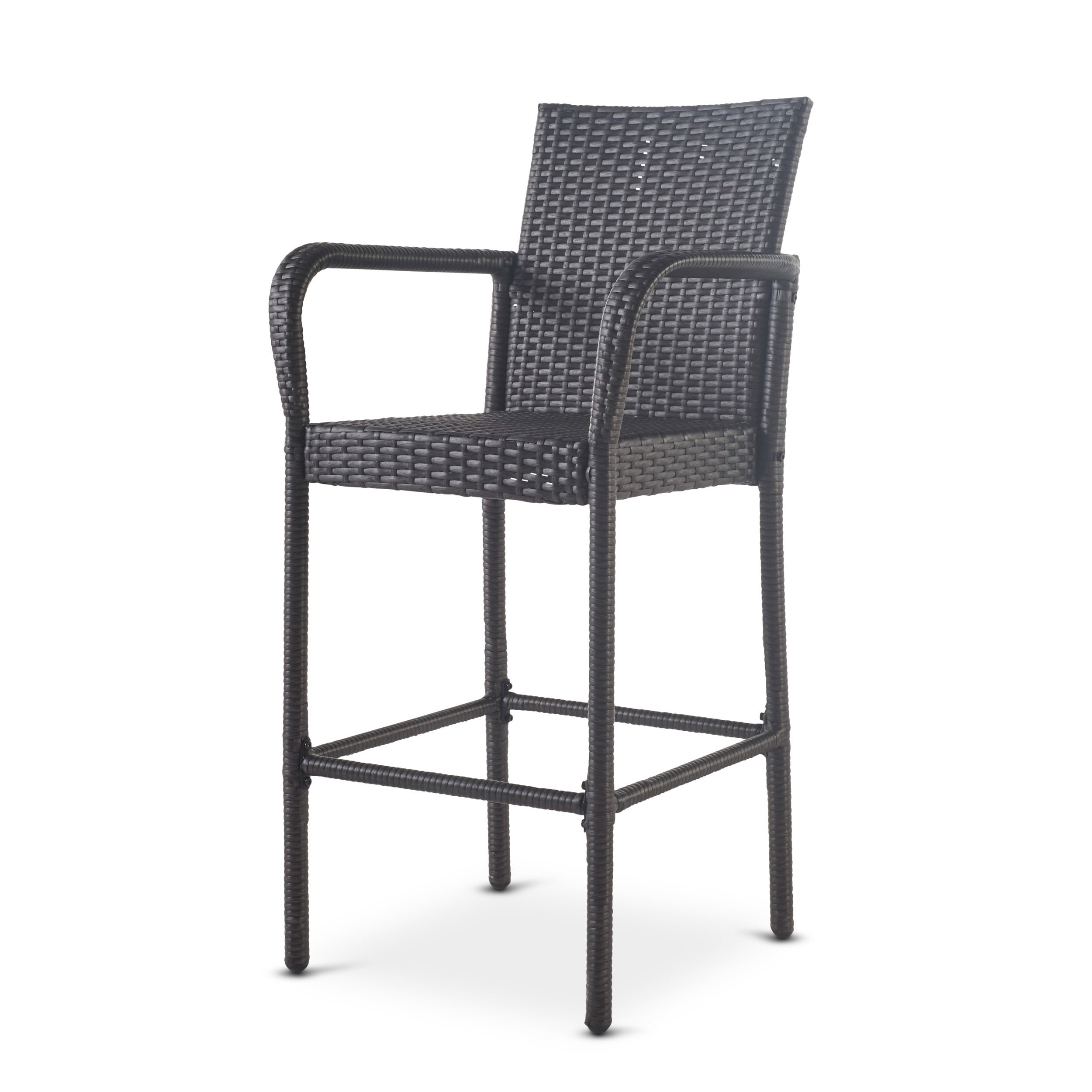 Littleton Outdoor Wicker Barstools, Set of 2