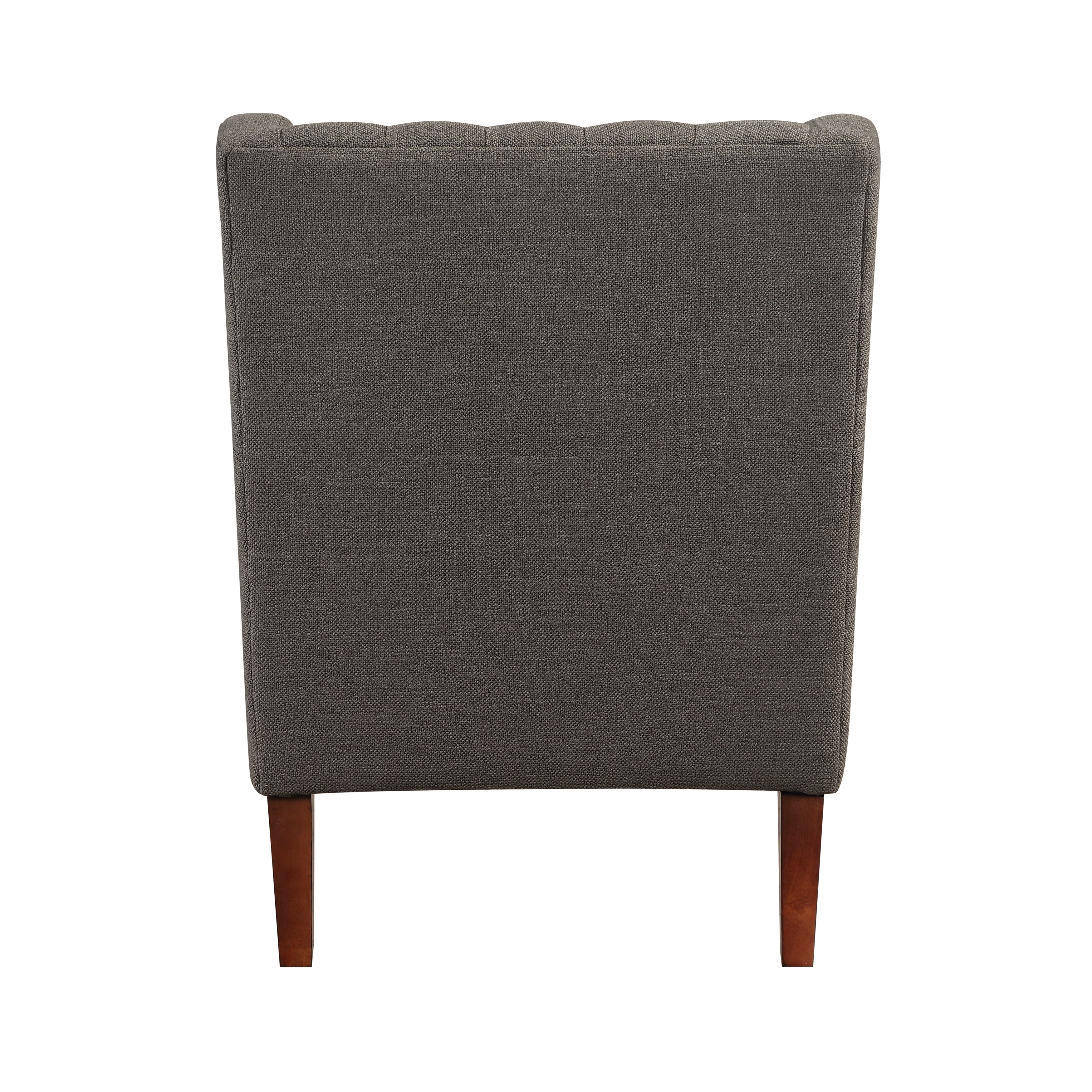 Button-Tufted Wingback Accent Chair with Solid Wood Legs