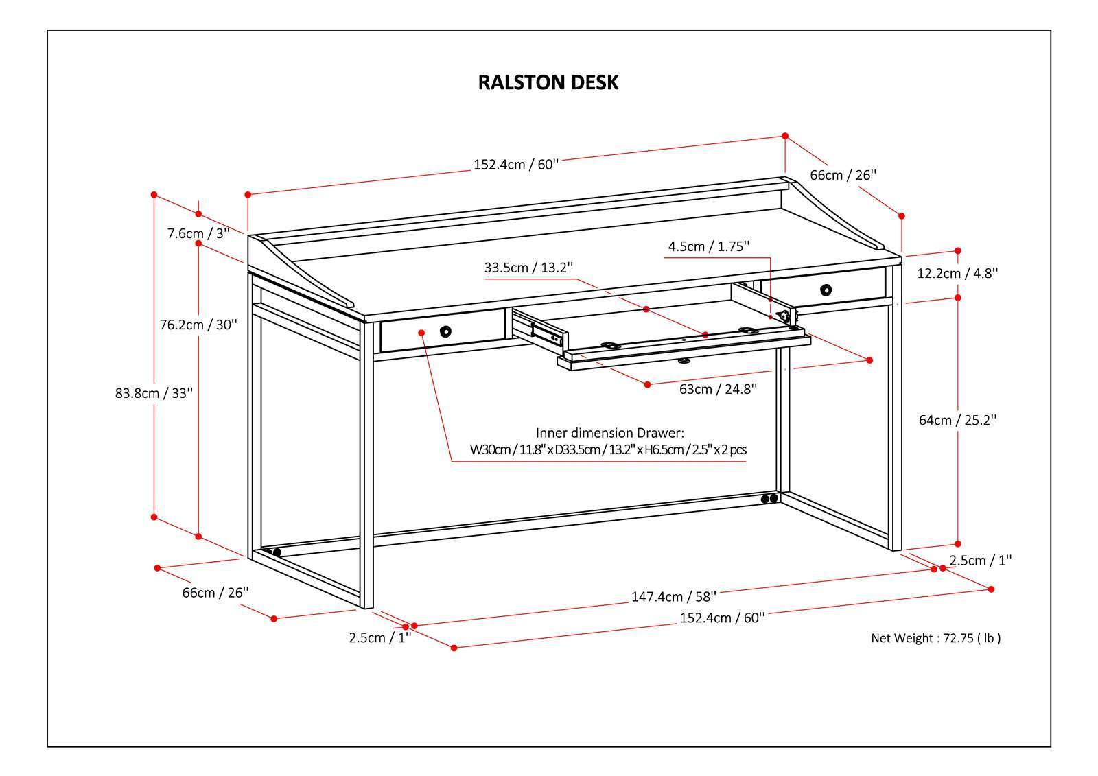 Ralston Home Office Desk