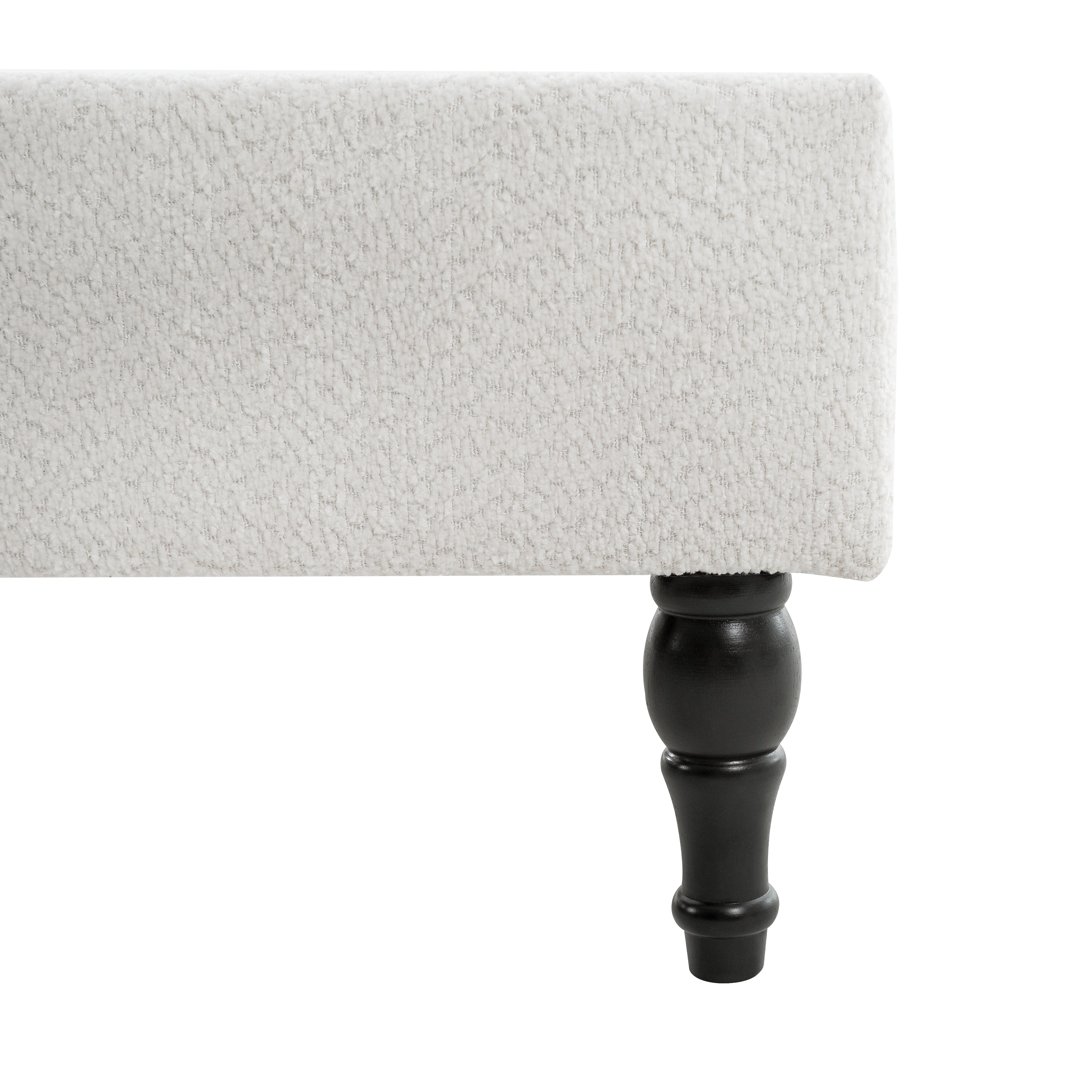 Bed Frame with 55.5"High Back Boucle Upholstered Headboard