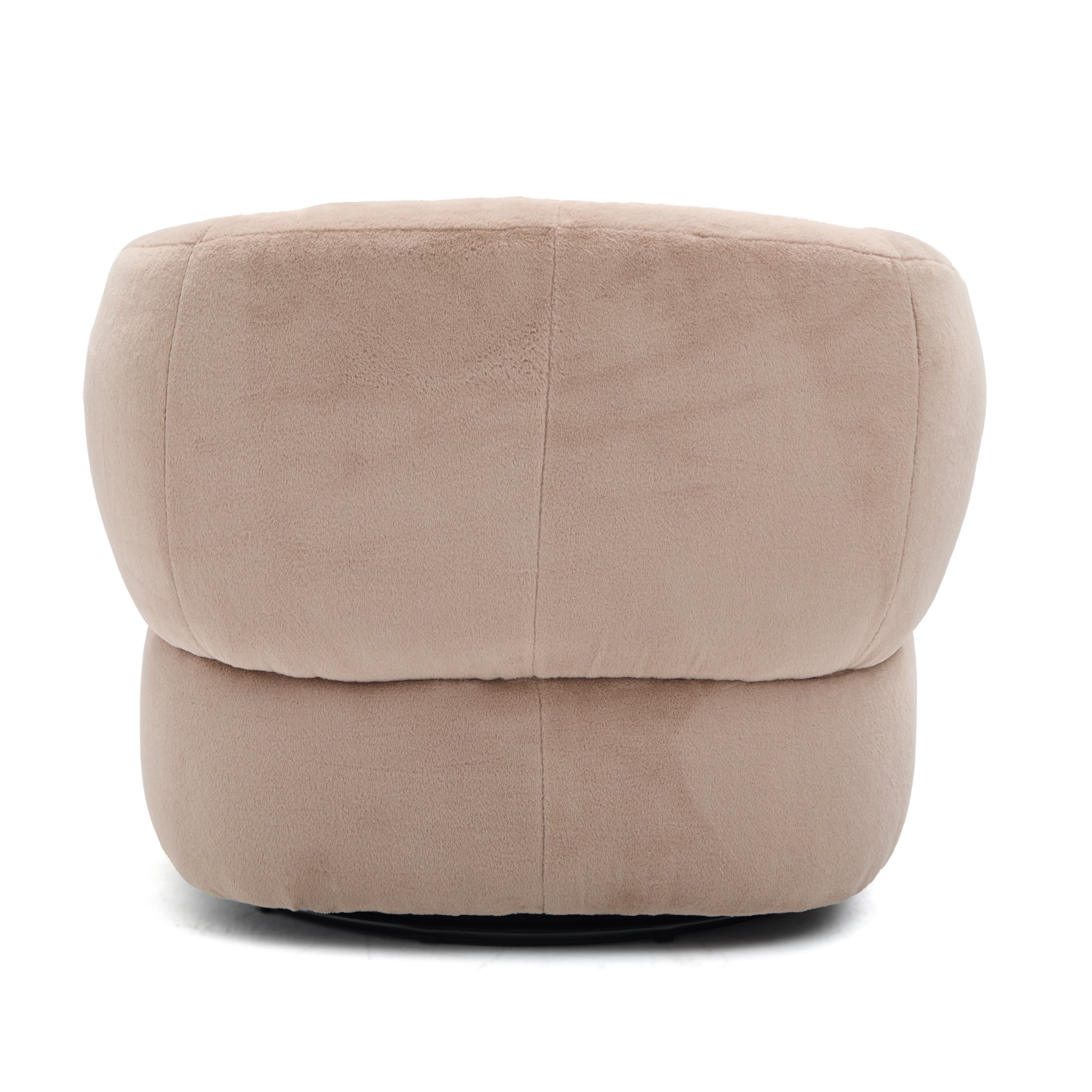 Plush Swivel Club Chair