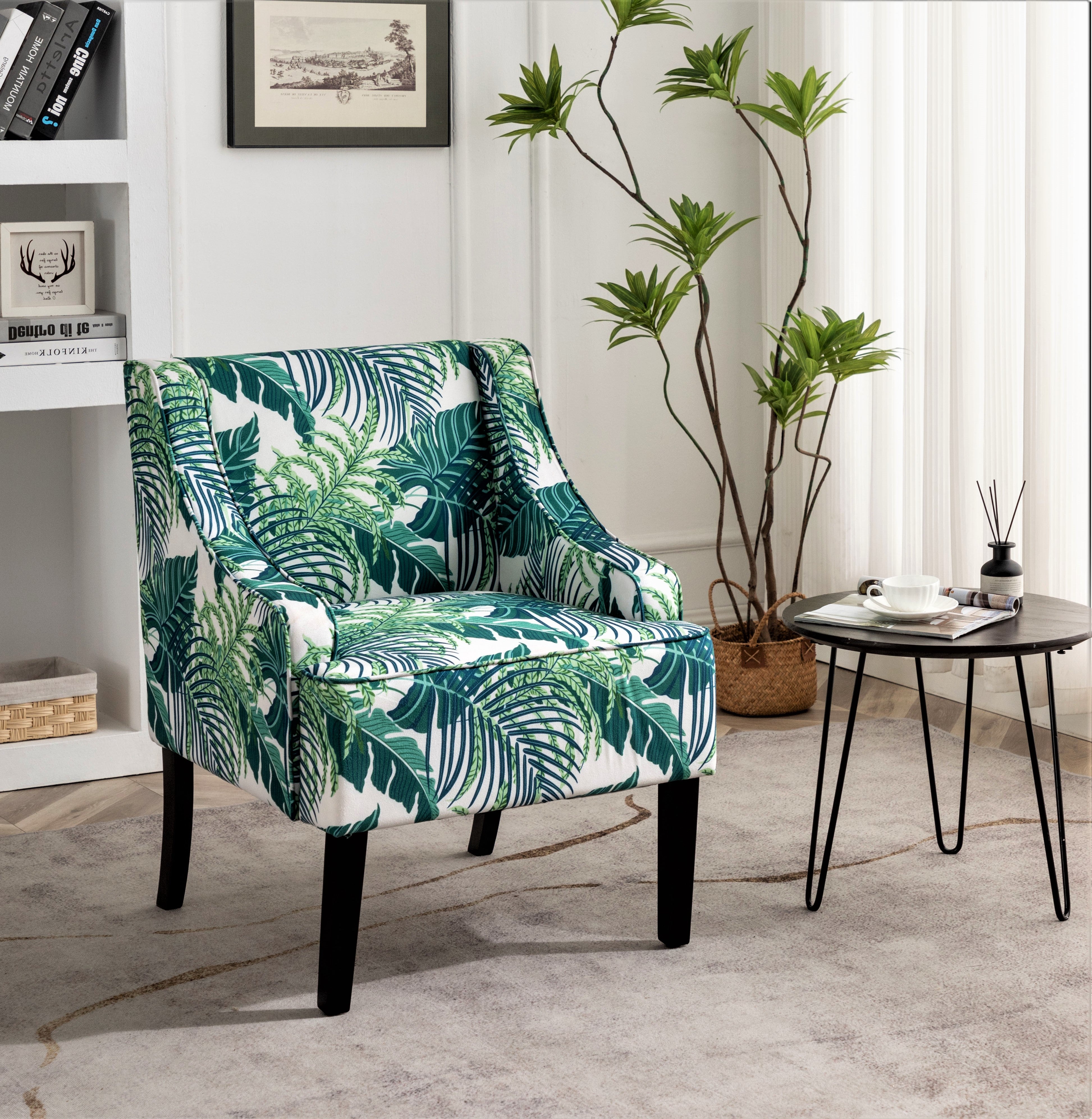 Versatile Palm Upholstered Side Chair