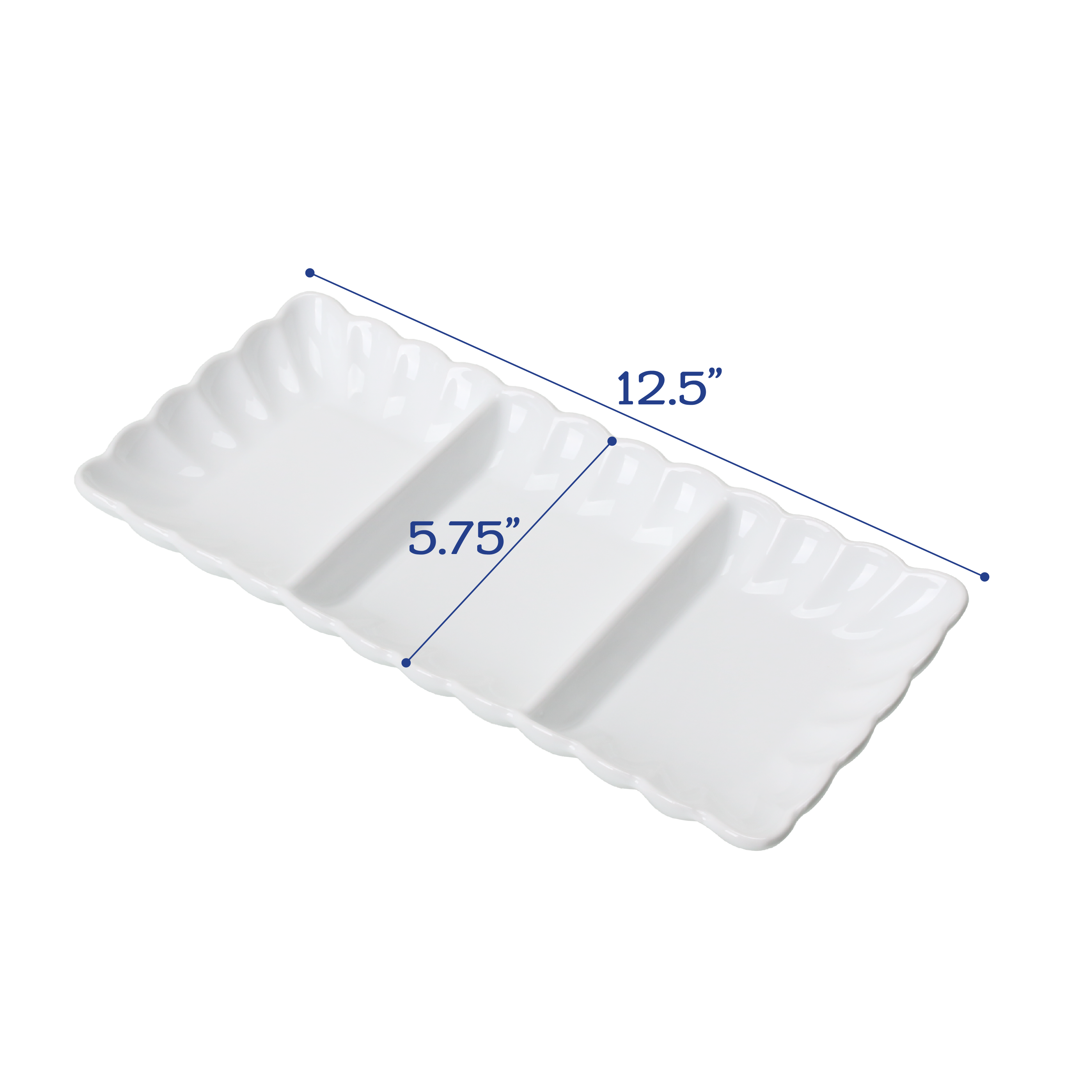 Petal Set of 2 Divided Serving Dish