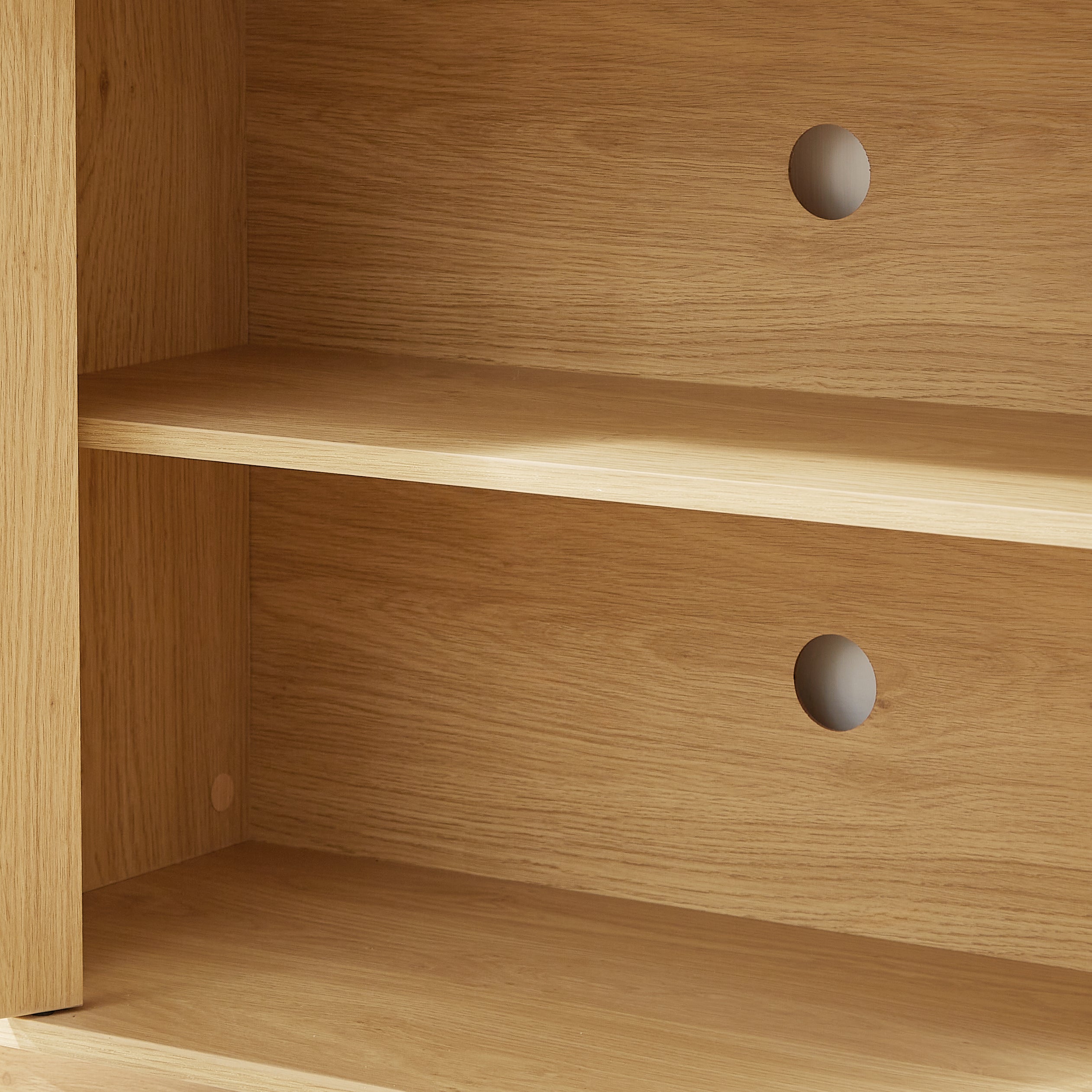 Modern Wavy TV Stand Rounded Sideboard