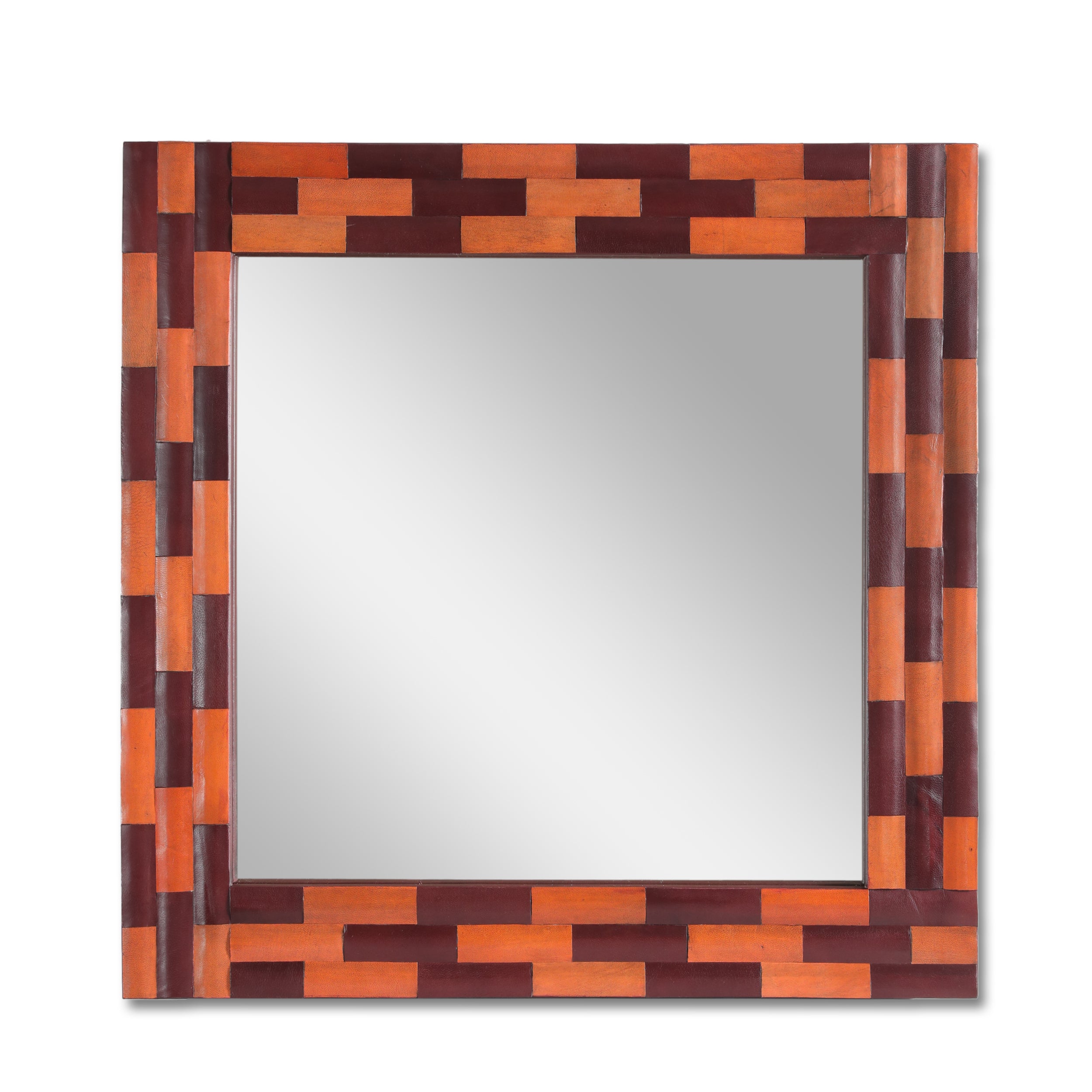 Leather Frame Wall Mirror