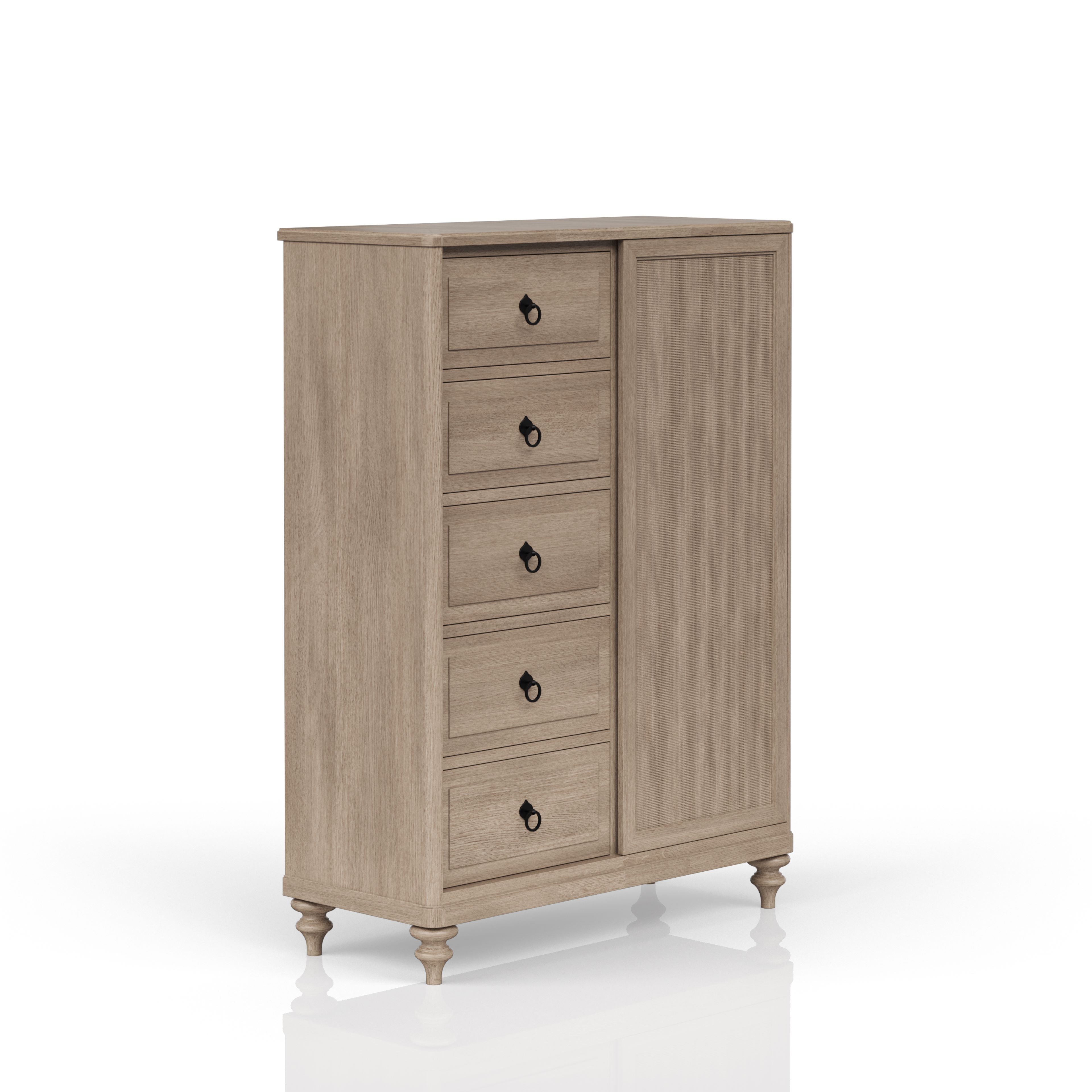 Anberlin 5-Drawer Door Chest