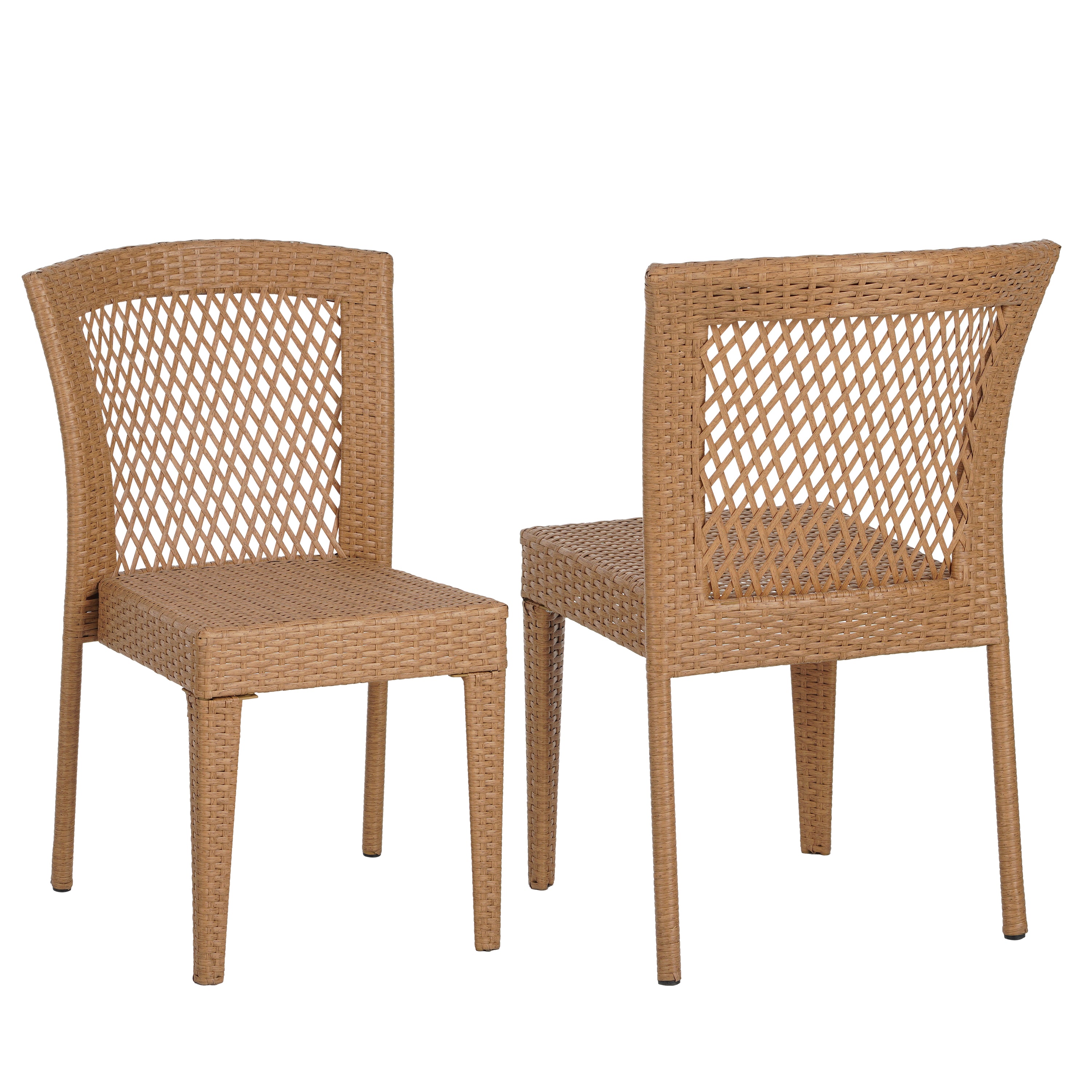 Farley Stacking Outdoor Dining Chairs, Set of 2