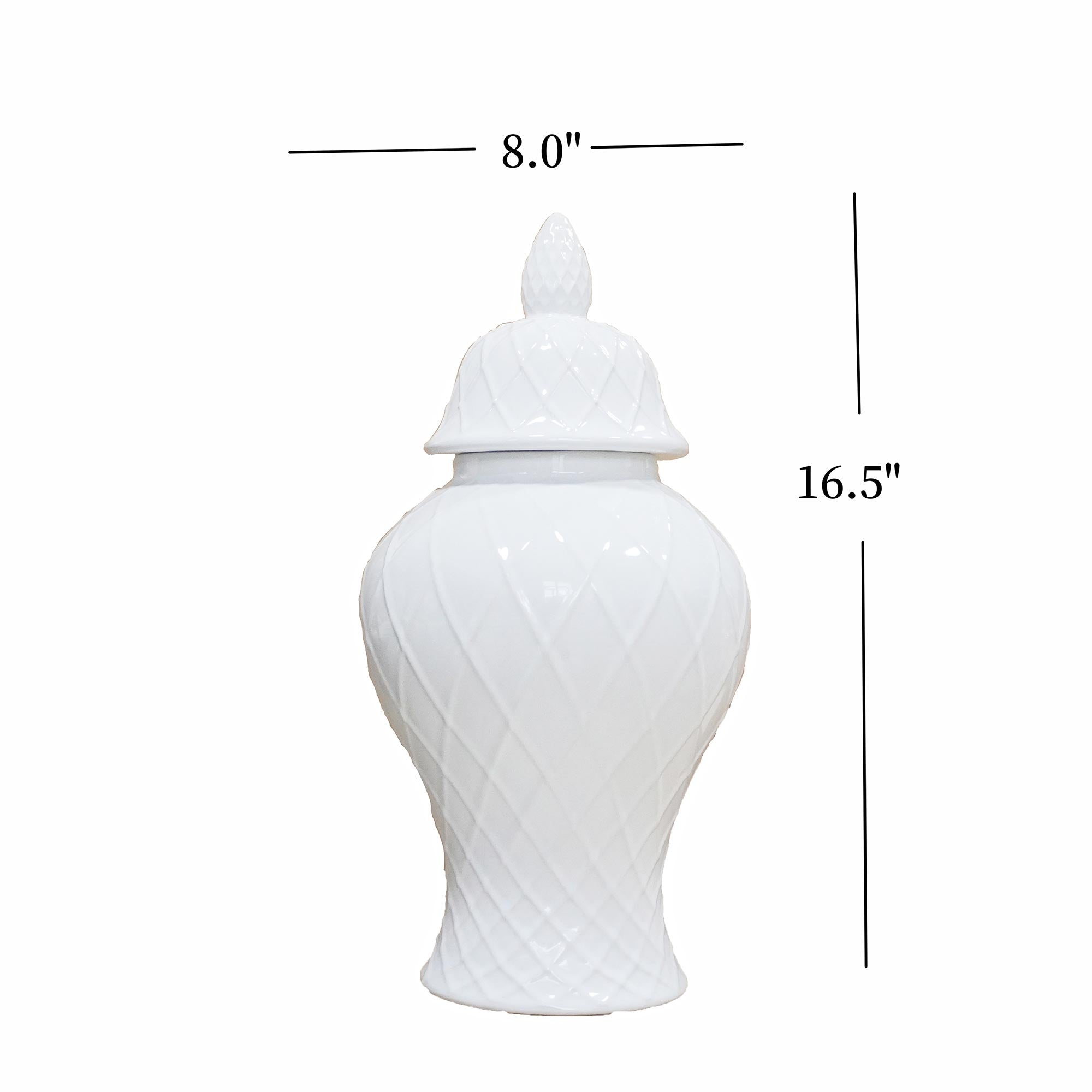 Ceramic Ginger Jar with Removable Lid