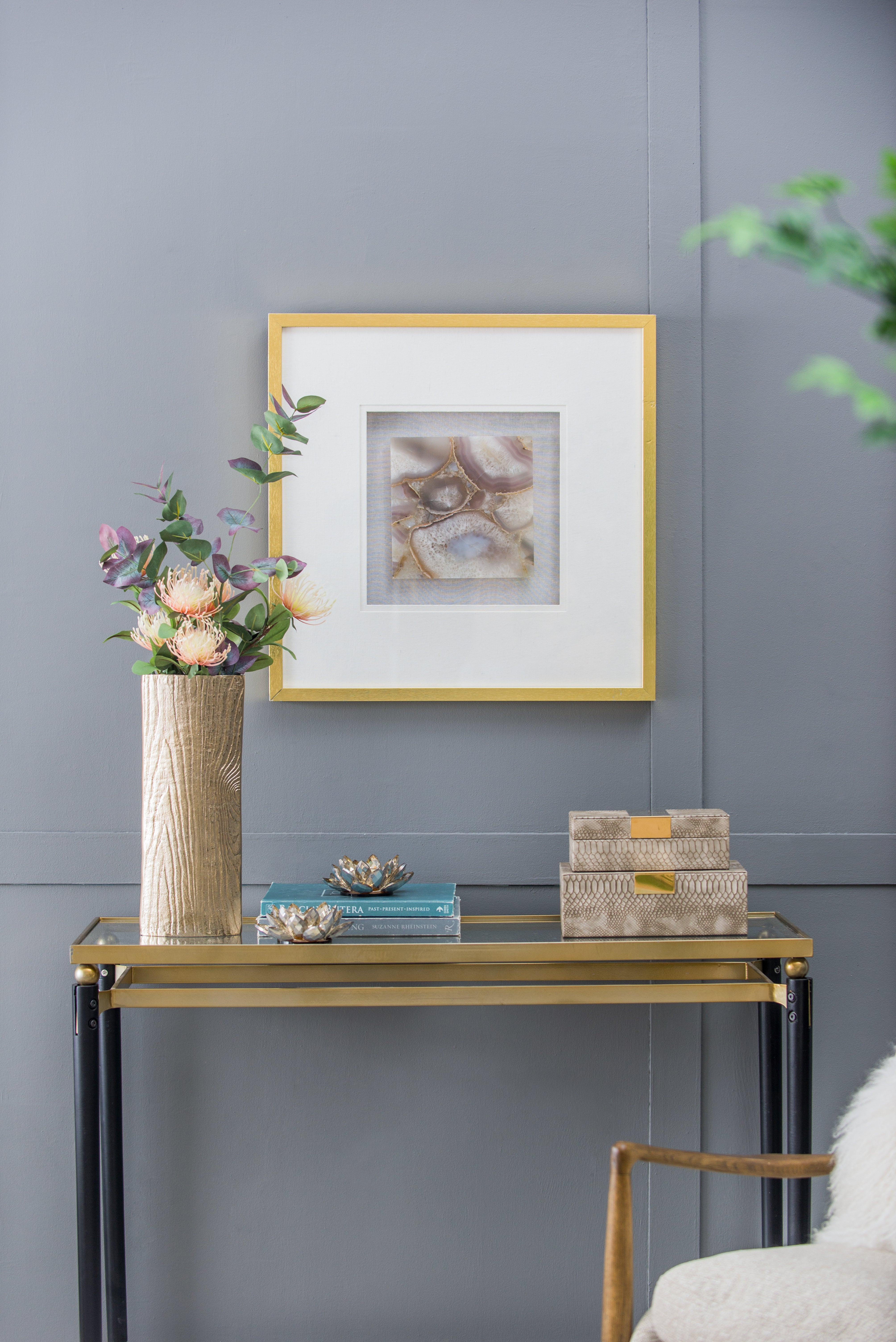 Remi Agate Shadow Box Wall Art