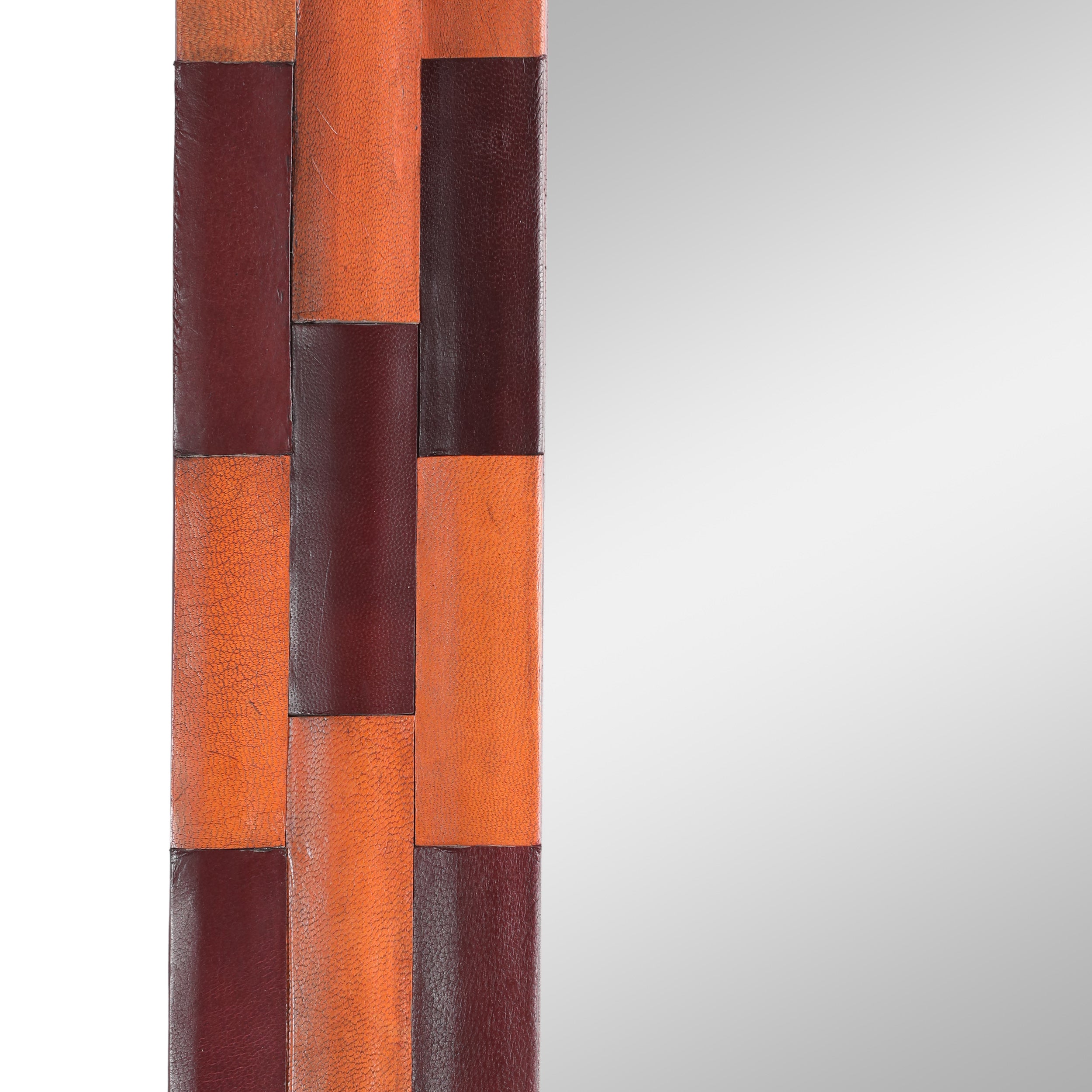 Leather Frame Wall Mirror