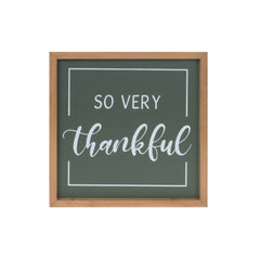 Gather and Thankful Sentiment Sign (Set of 2)