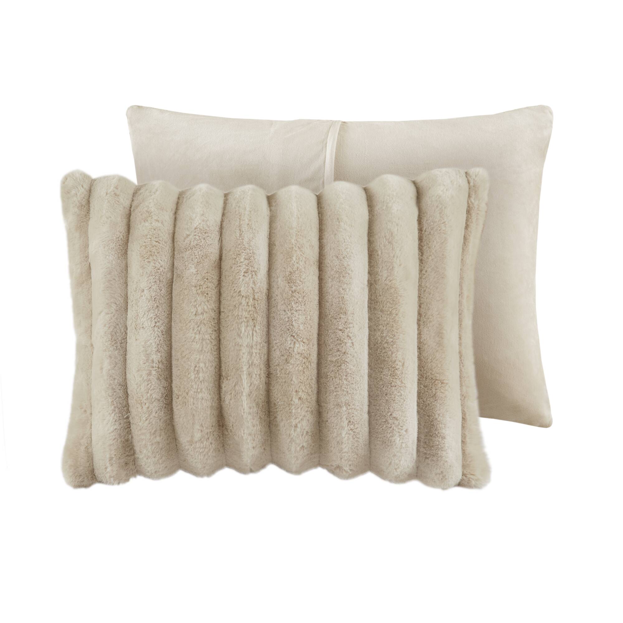 Ultrasoft Faux Fur Ribbed Comforter Set