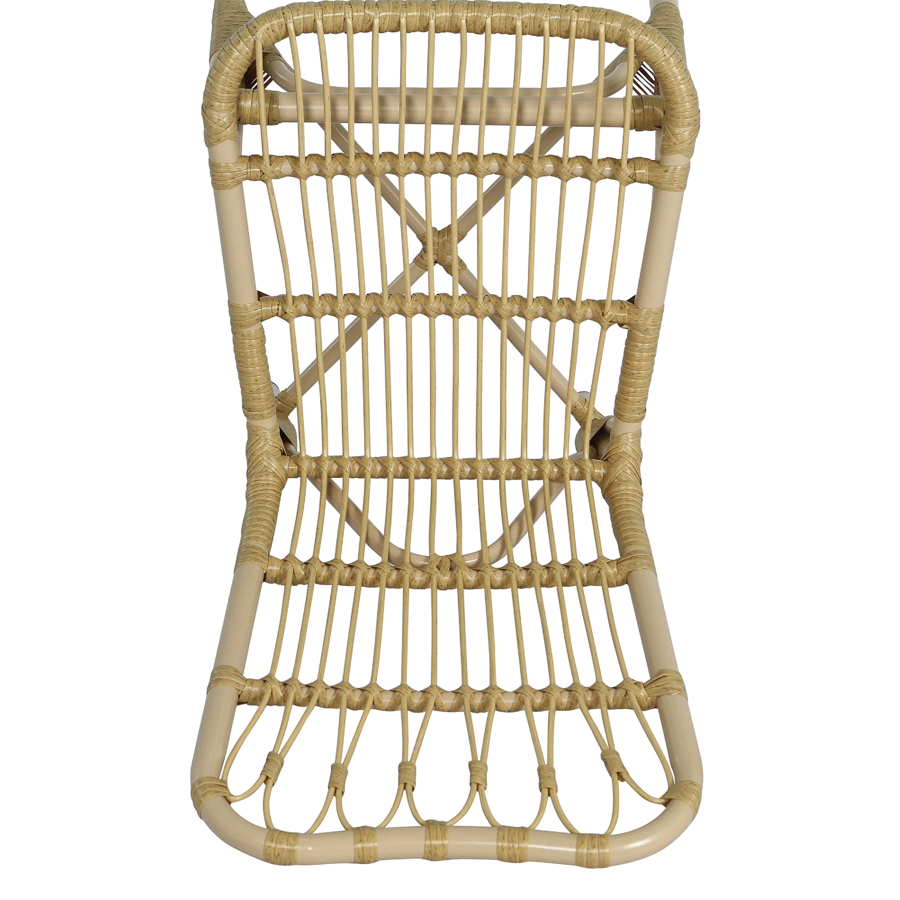 Outdoor Rattan Patio Dining Chairs, Set of 2