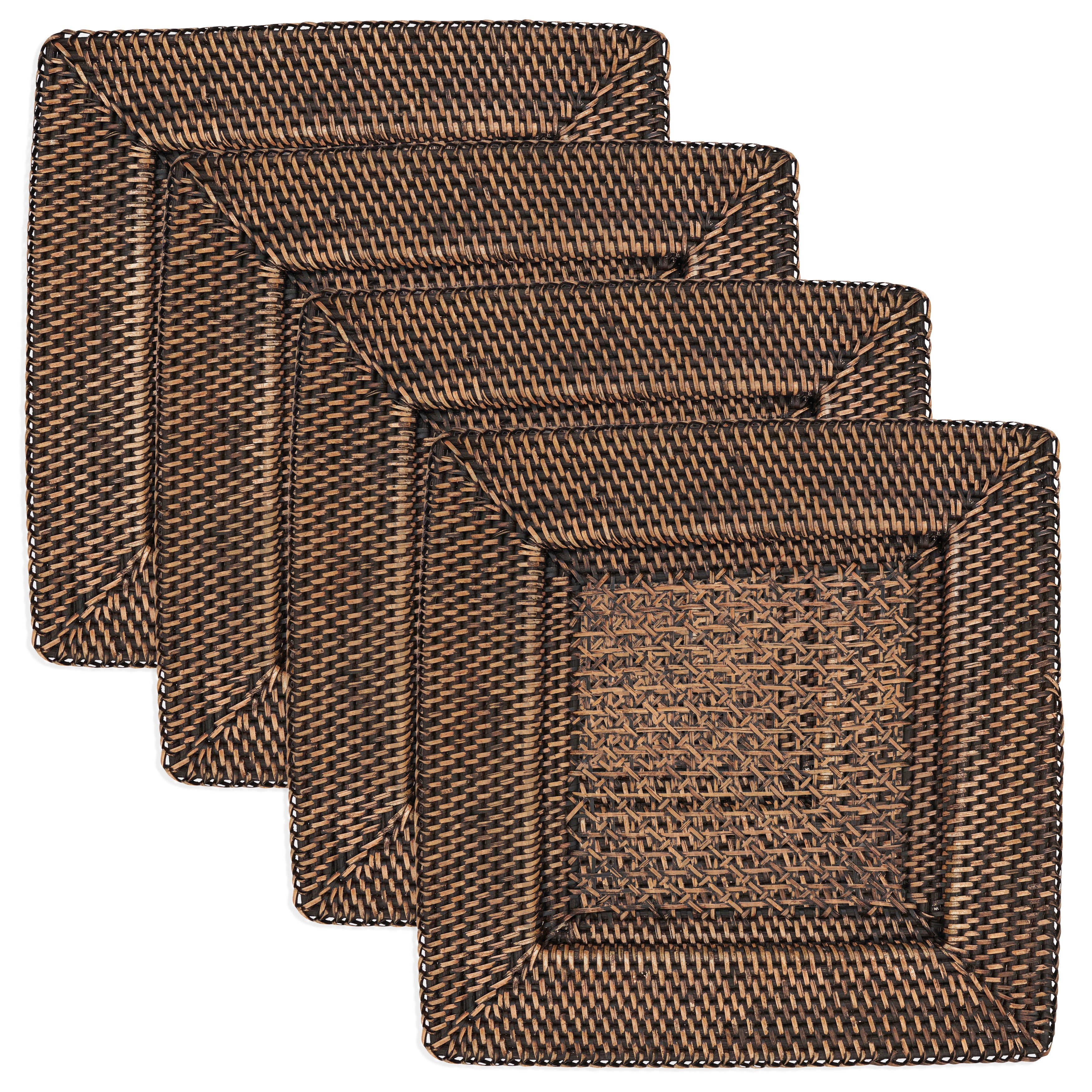 Handcrafted Rustic Charger, Set of 4
