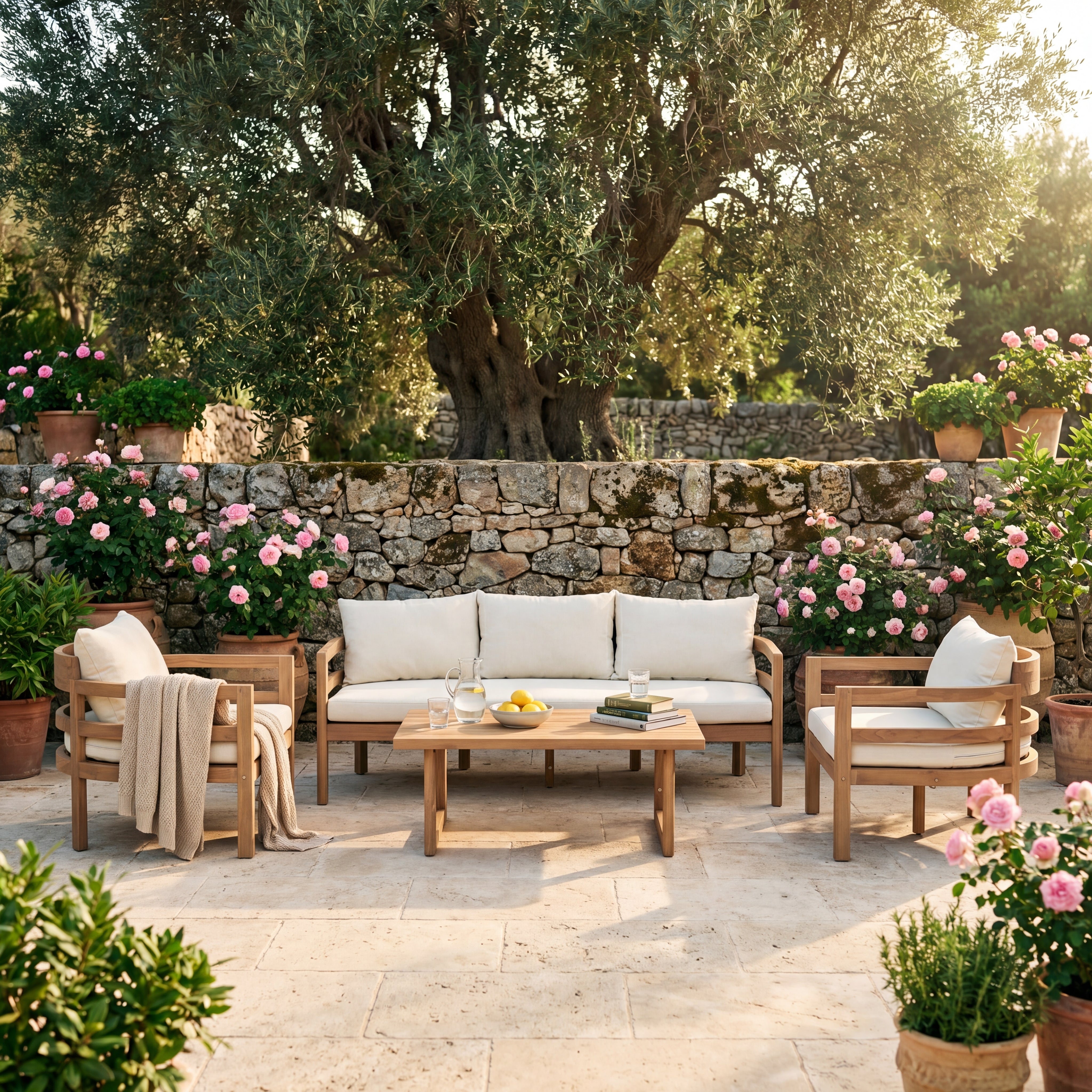 Alger Outdoor 5 Seater Sofa Set
