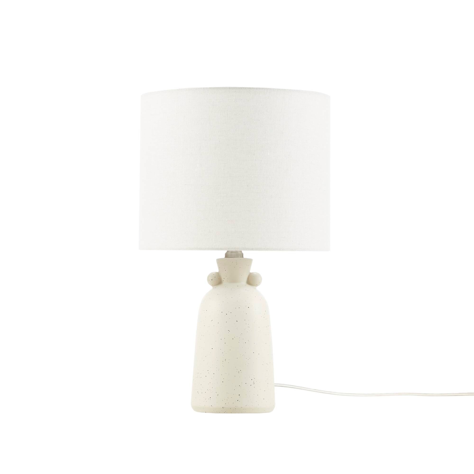 16" Ceramic Table Lamp with Drum Shade