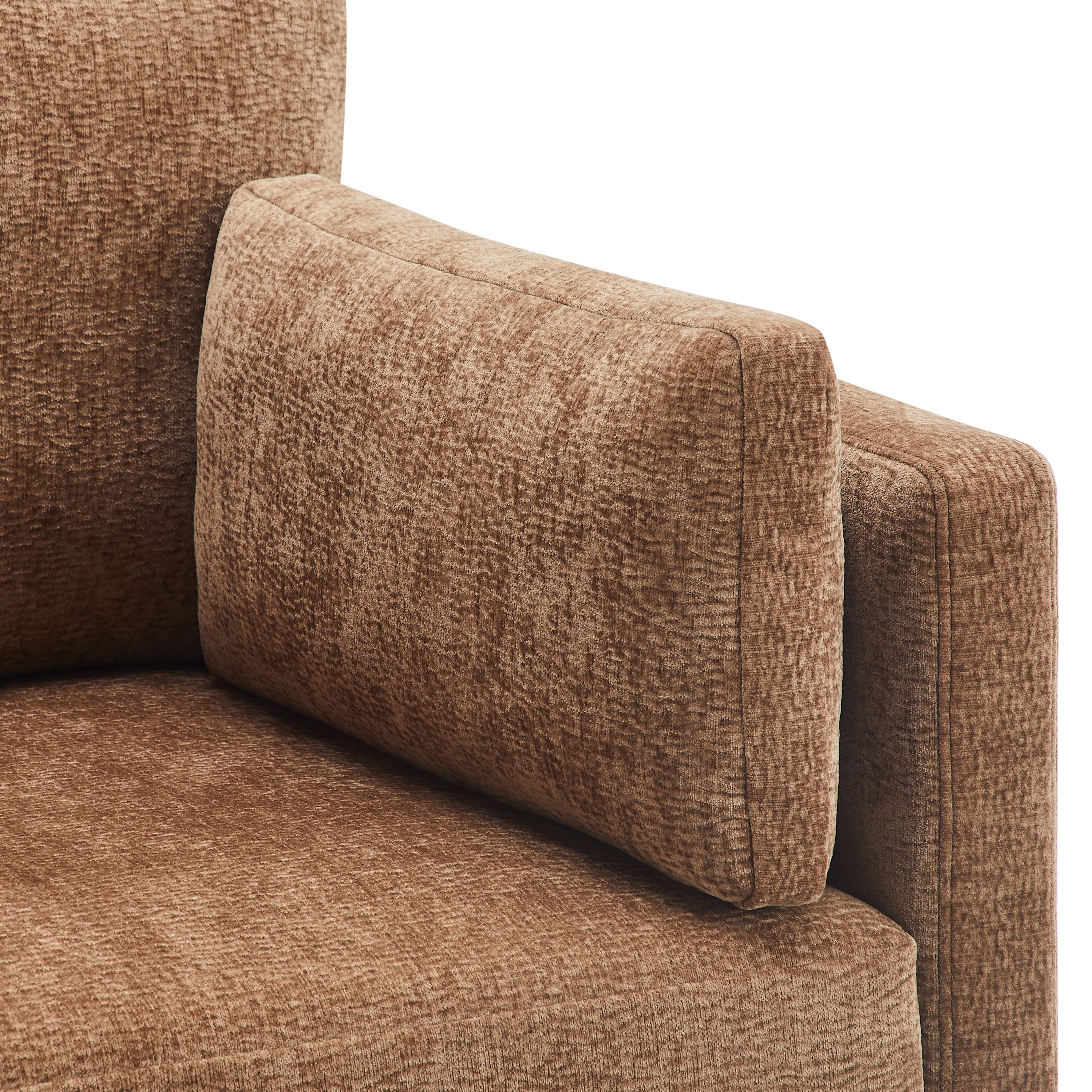 Chios Modern Arm Chair with Walnut Frame