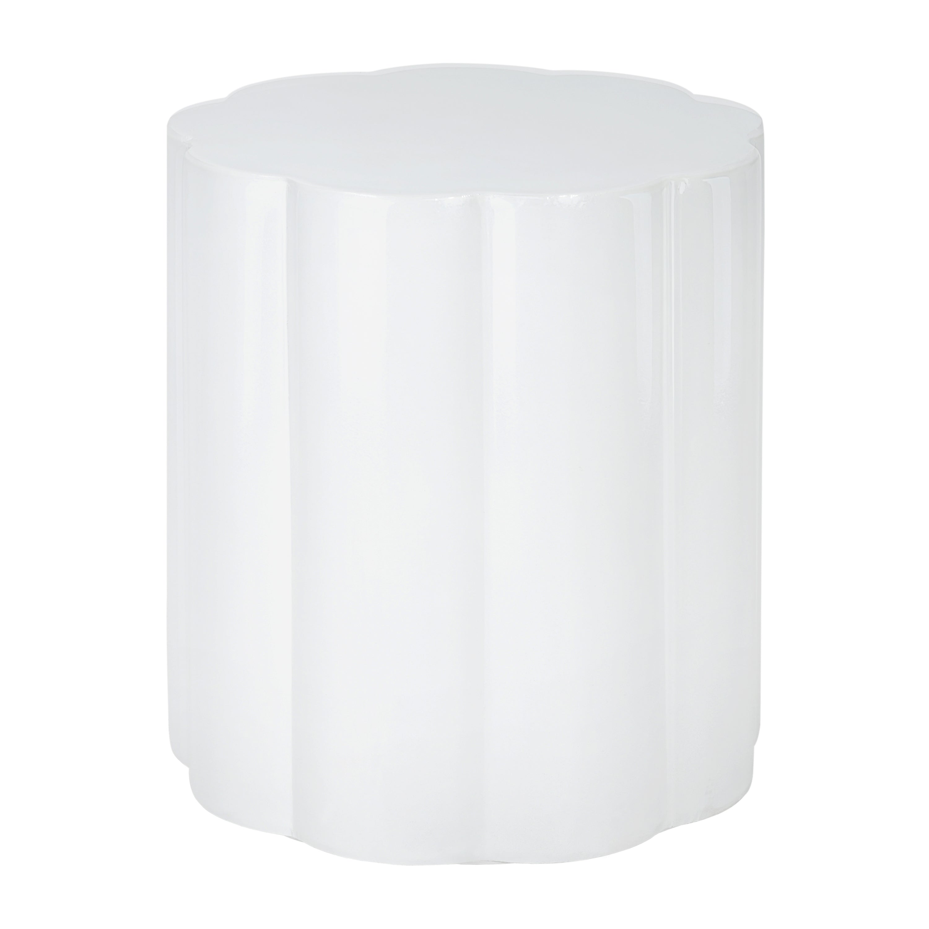 High-Gloss Magnesium Oxide Outdoor Side Table