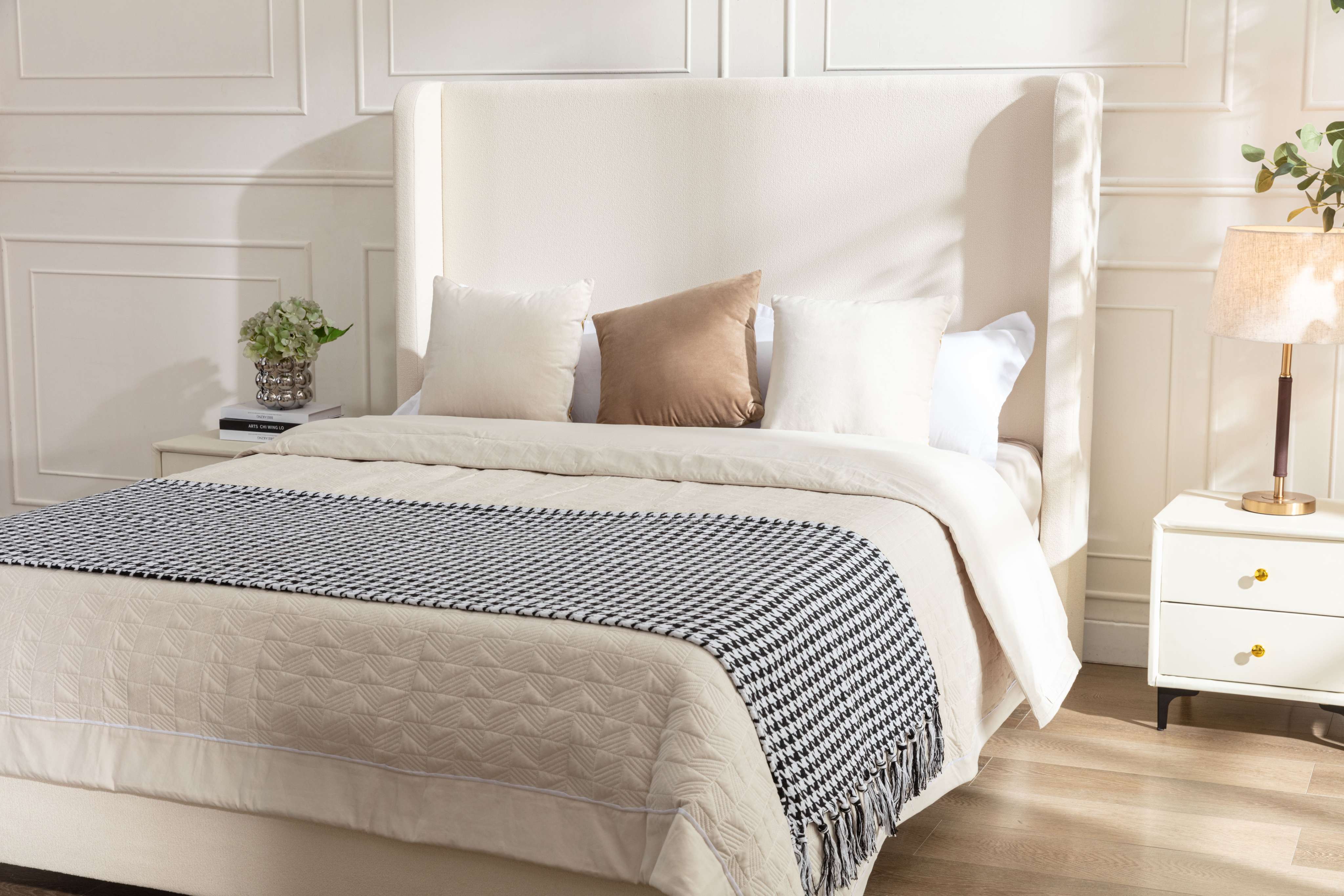 Harper Tall Headboard Upholstered Bed