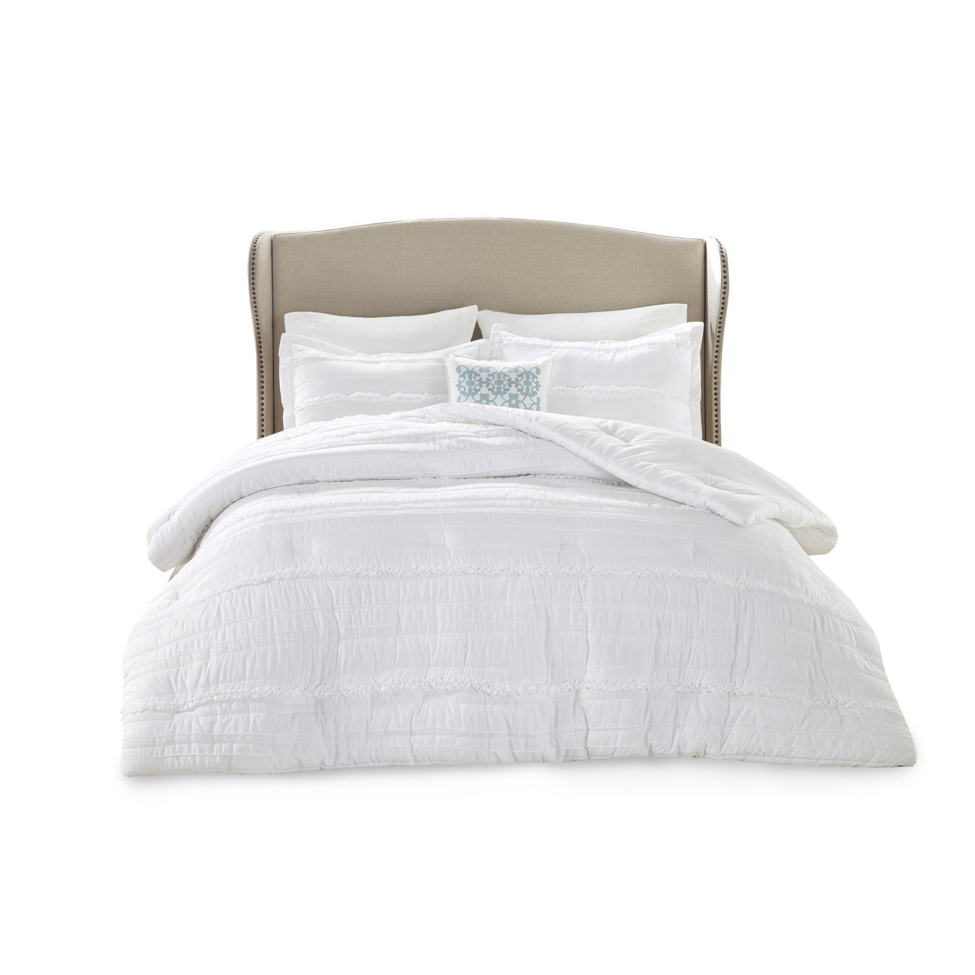 Celeste 5-Piece Microfiber Ruffled Comforter Set