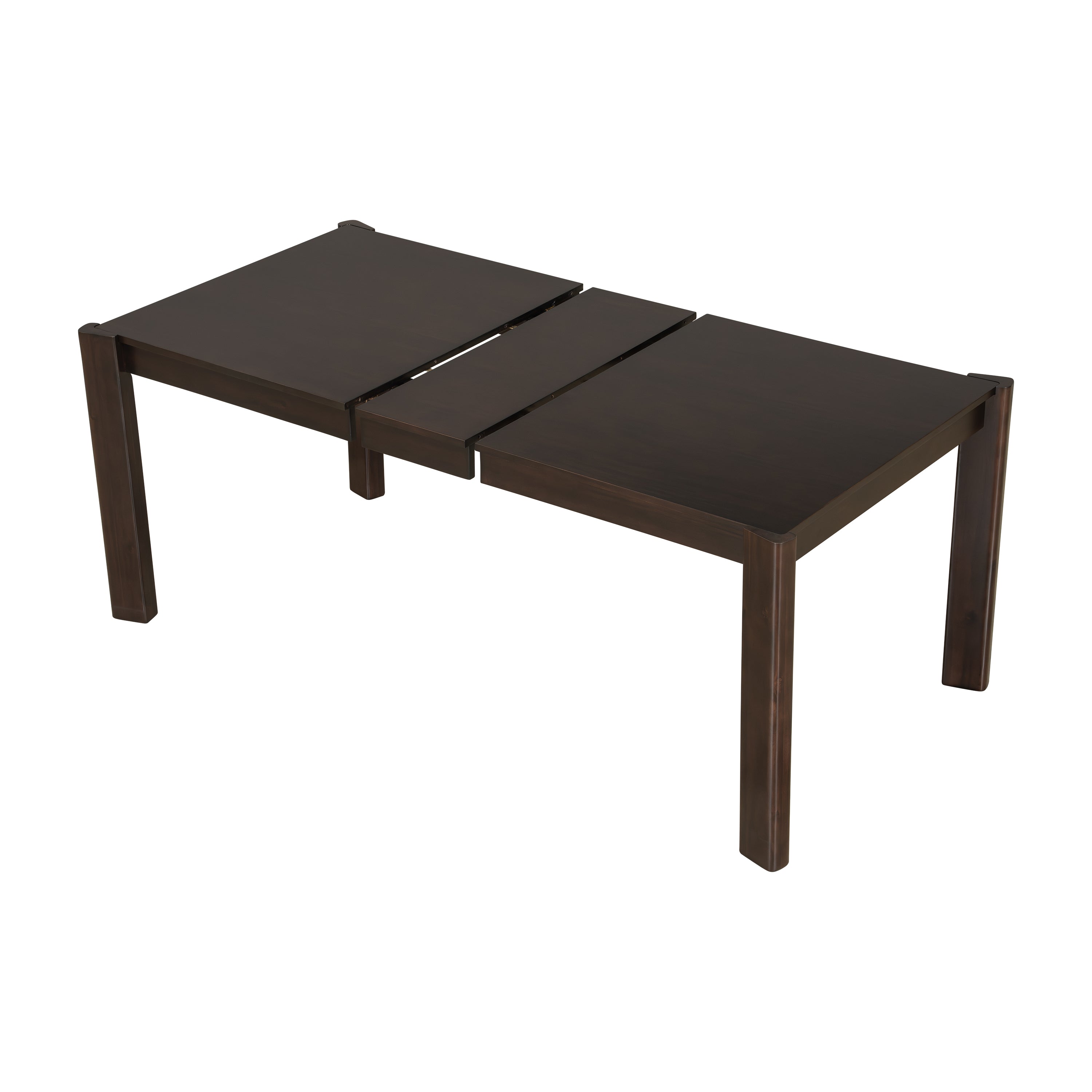 Modern Farmhouse Extendable Dining Table Set with Solid Wood Rattan Chairs and Bench