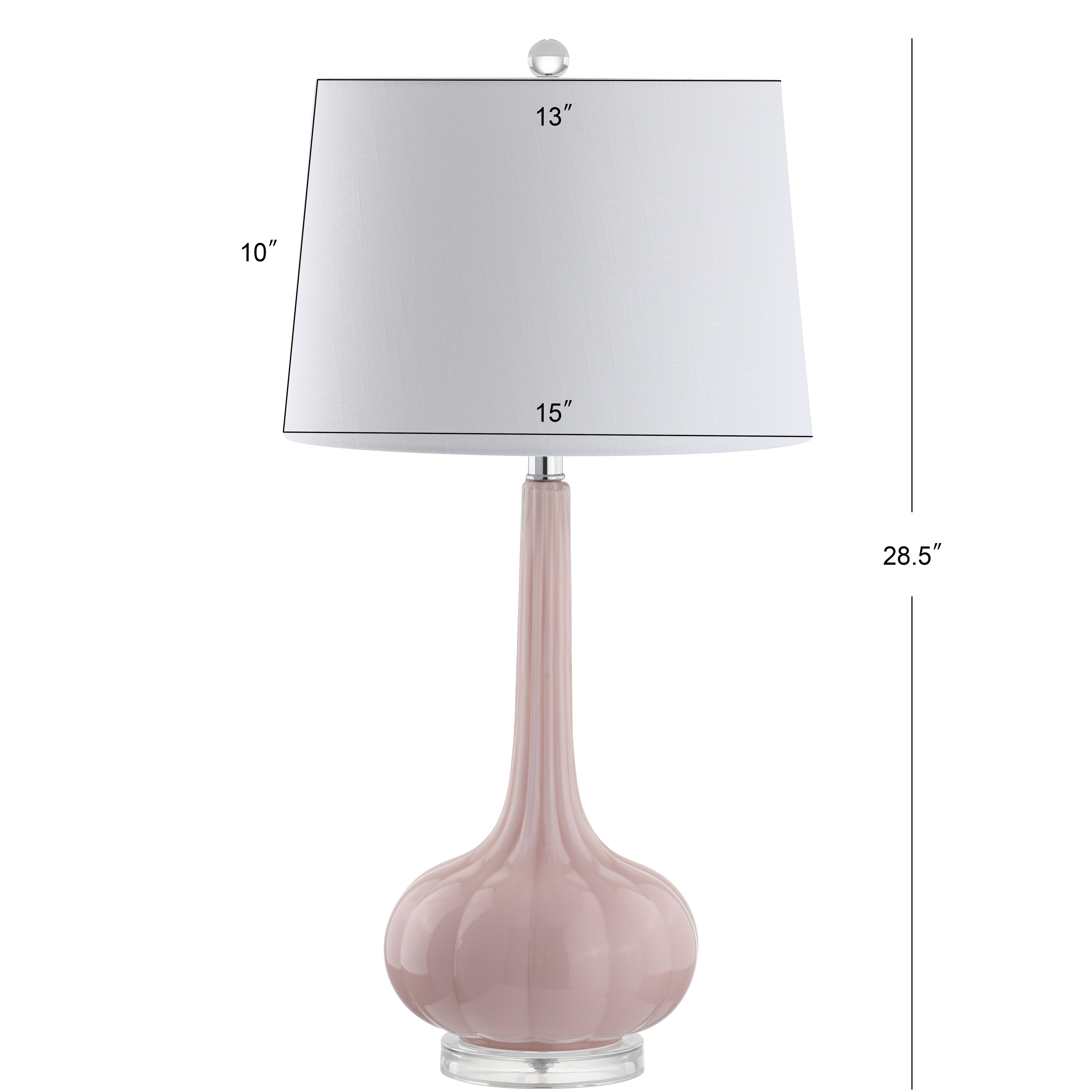 Bette Glass Teardrop LED Table Lamp, Set of 2