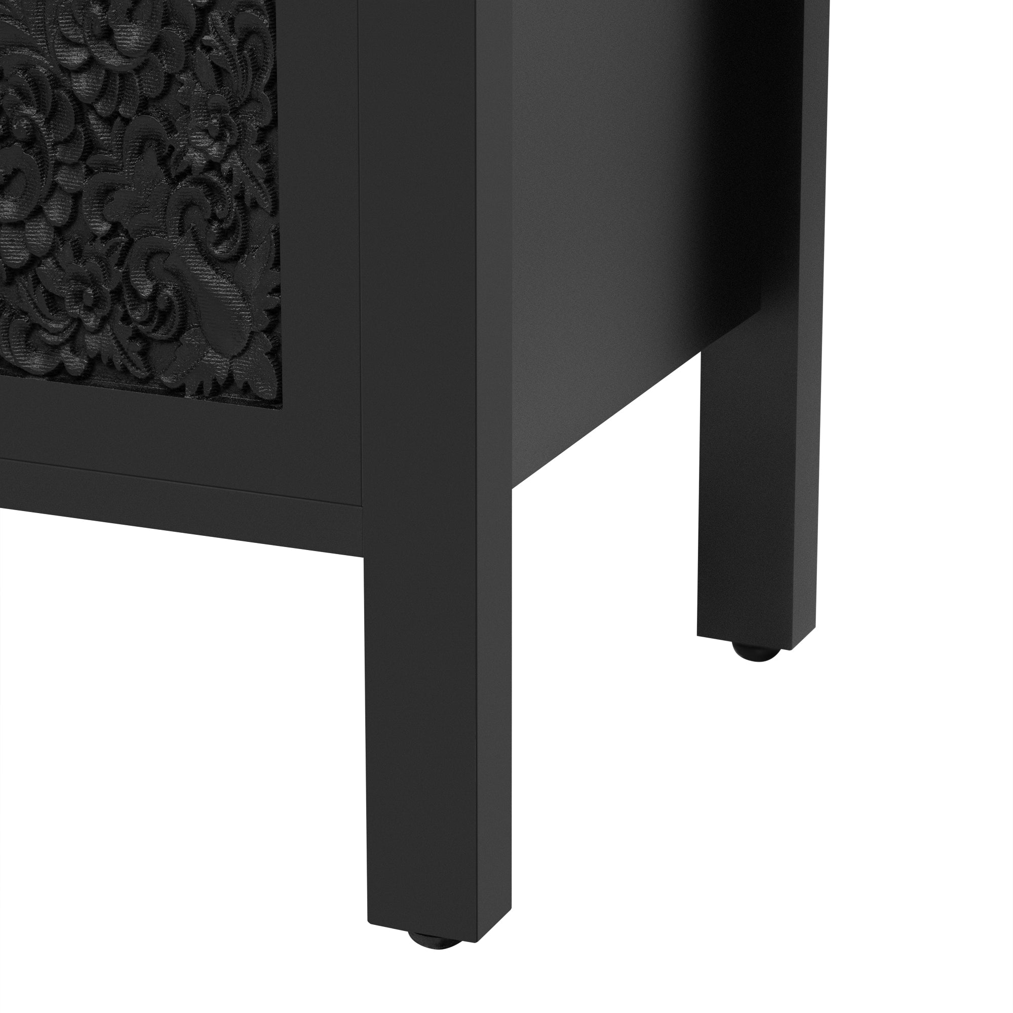 Carved Wood TV Stand